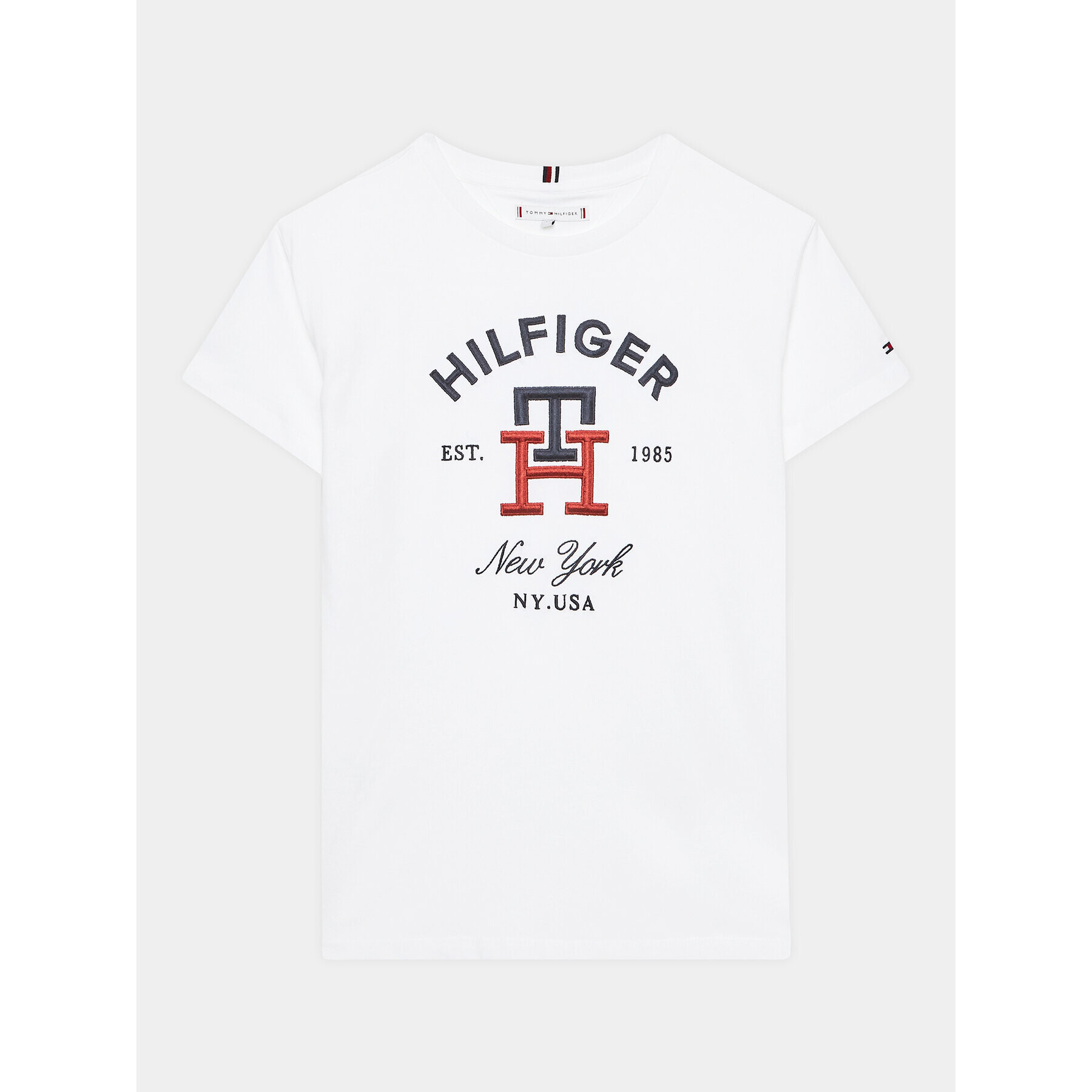 Tommy Hilfiger T-Shirt KS0KS00393 D Bílá Regular Fit - Pepit.cz