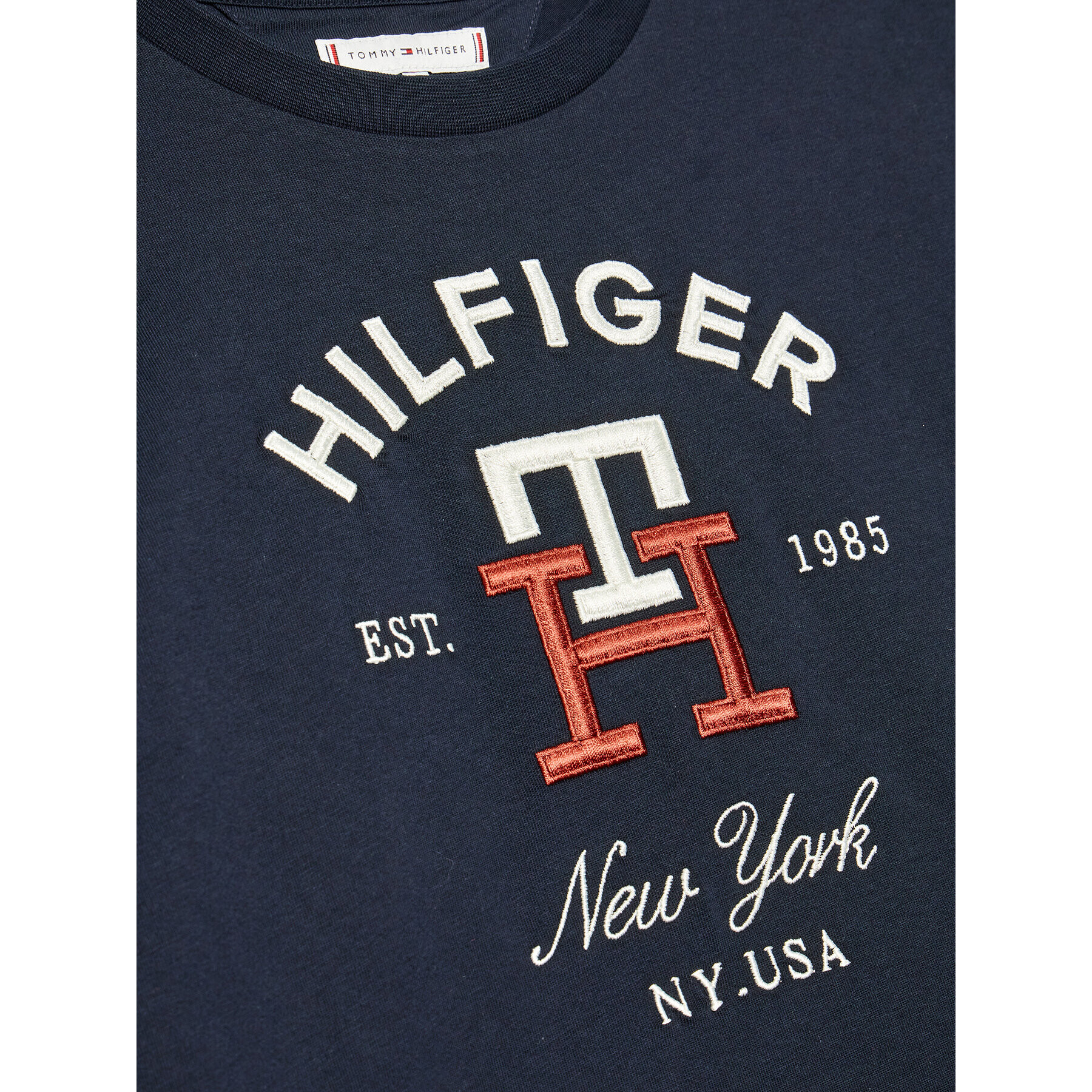 Tommy Hilfiger T-Shirt KS0KS00393 D Tmavomodrá Regular Fit - Pepit.cz