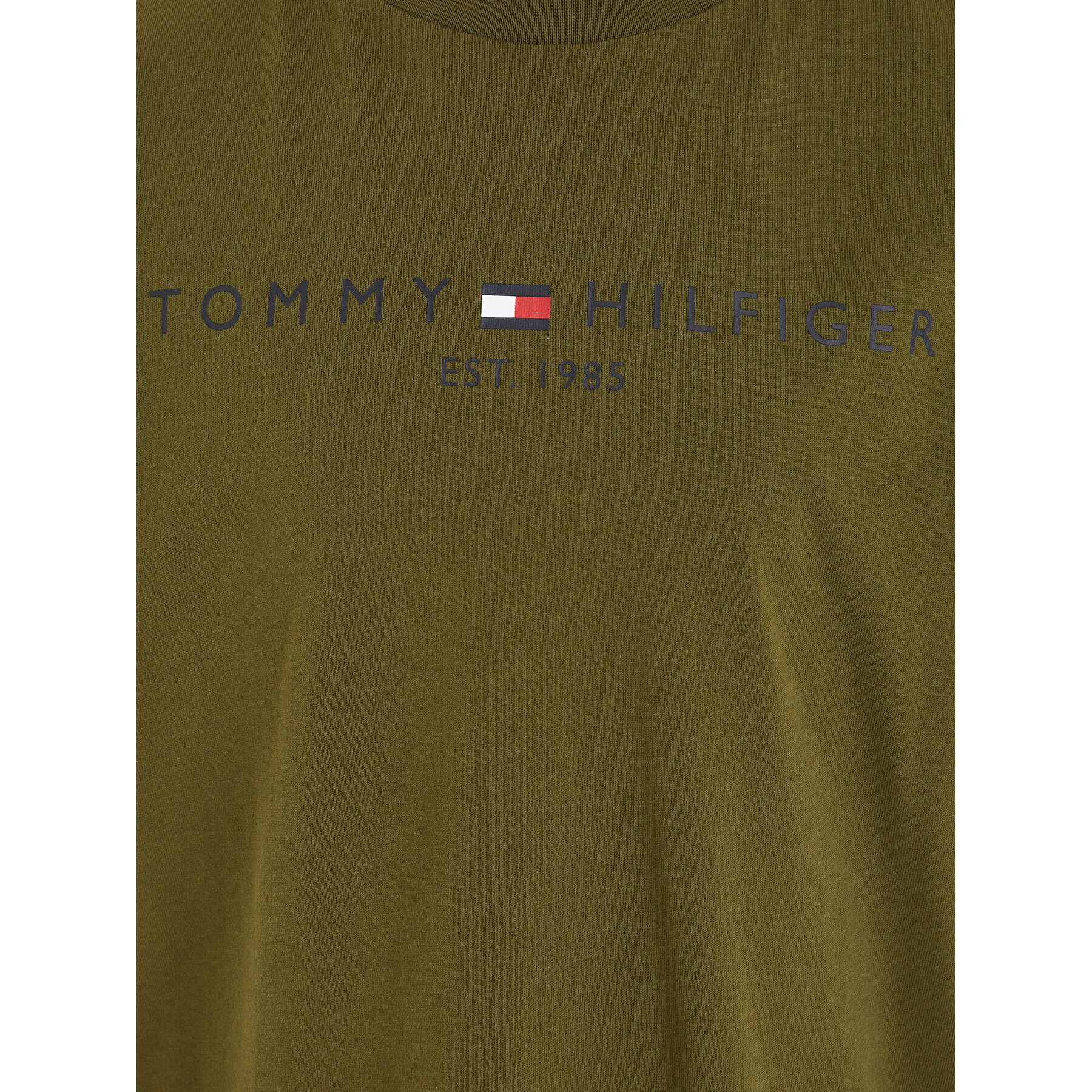 Tommy Hilfiger T-Shirt KS0KS00397 Zelená Regular Fit - Pepit.cz