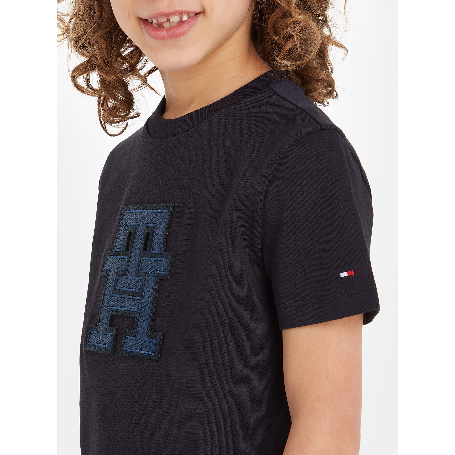 Tommy Hilfiger T-Shirt KS0KS00527 Tmavomodrá Regular Fit - Pepit.cz