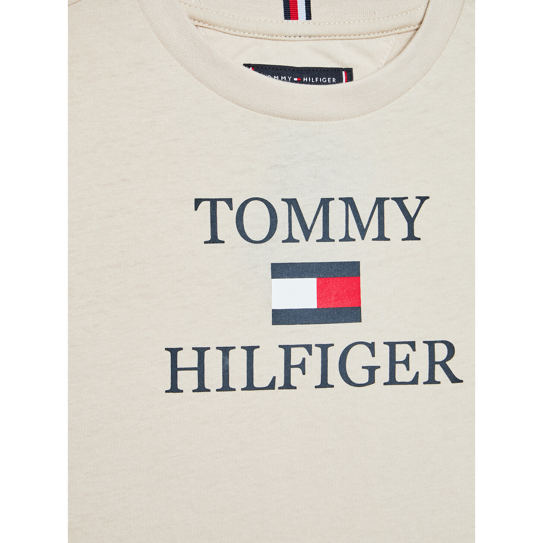 Tommy Hilfiger T-Shirt Logo KB0KB07794 D Béžová Regular Fit - Pepit.cz