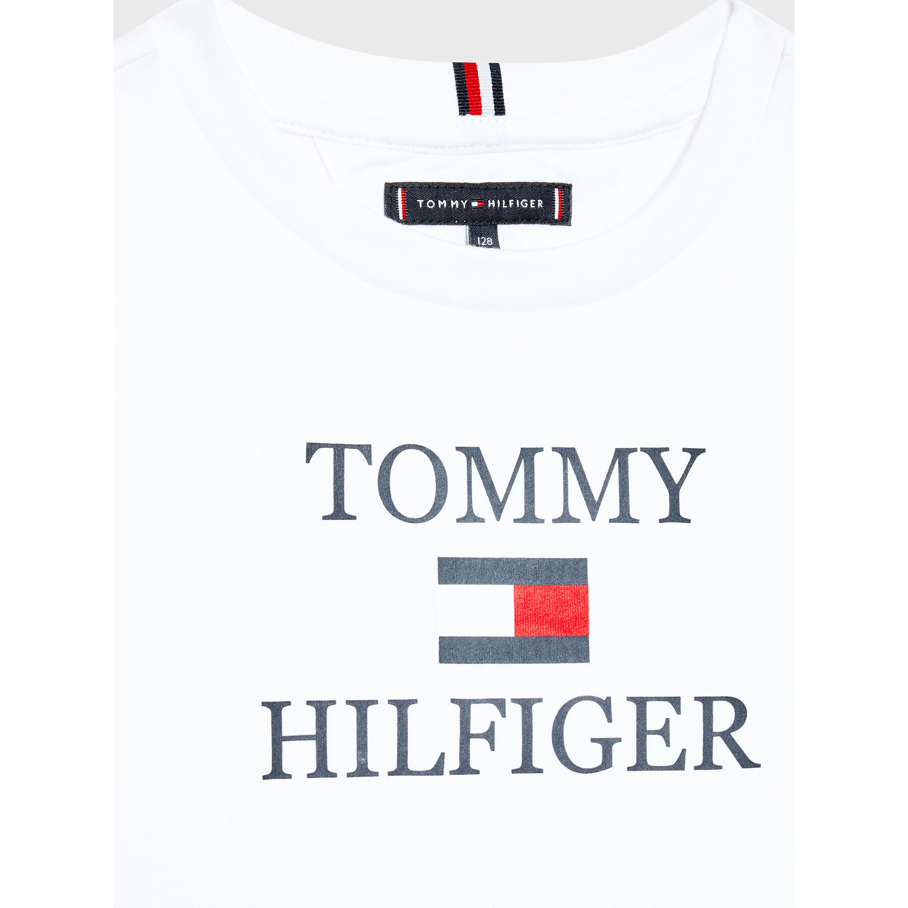 Tommy Hilfiger T-Shirt Logo KB0KB07794 D Bílá Regular Fit - Pepit.cz