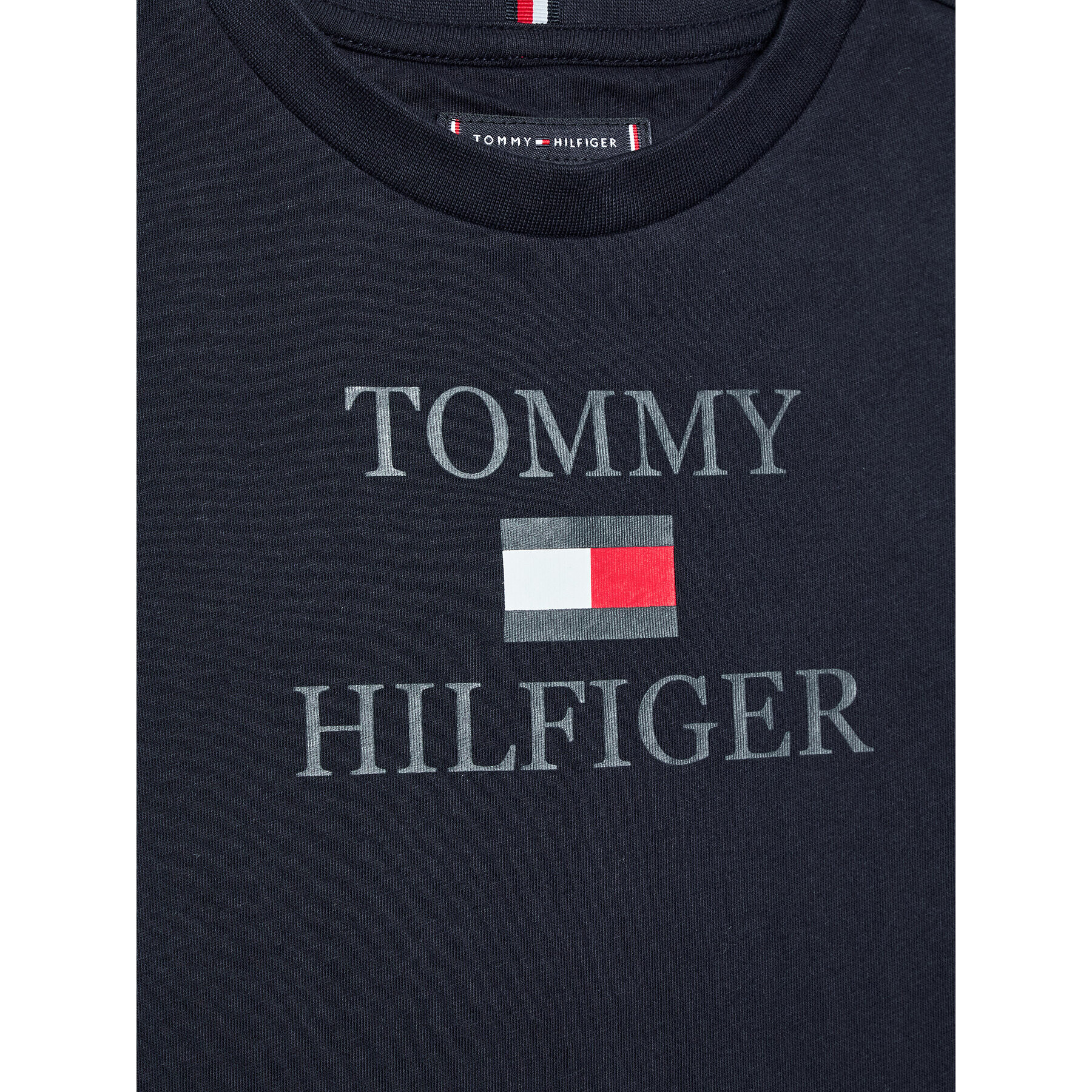 Tommy Hilfiger T-Shirt Logo KB0KB07794 D Tmavomodrá Regular Fit - Pepit.cz