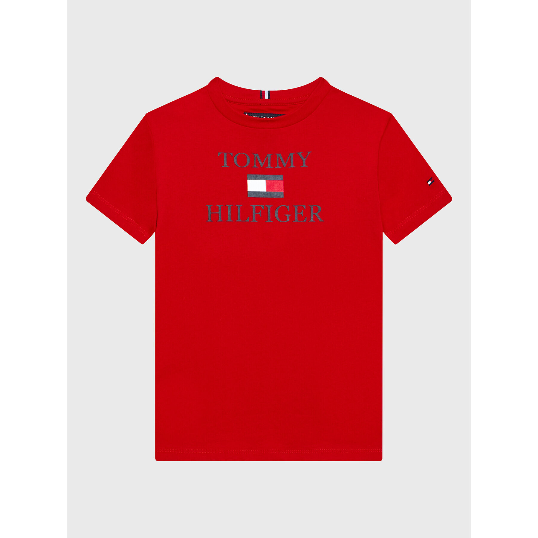 Tommy Hilfiger T-Shirt Logo KB0KB07794 M Červená Regular Fit - Pepit.cz