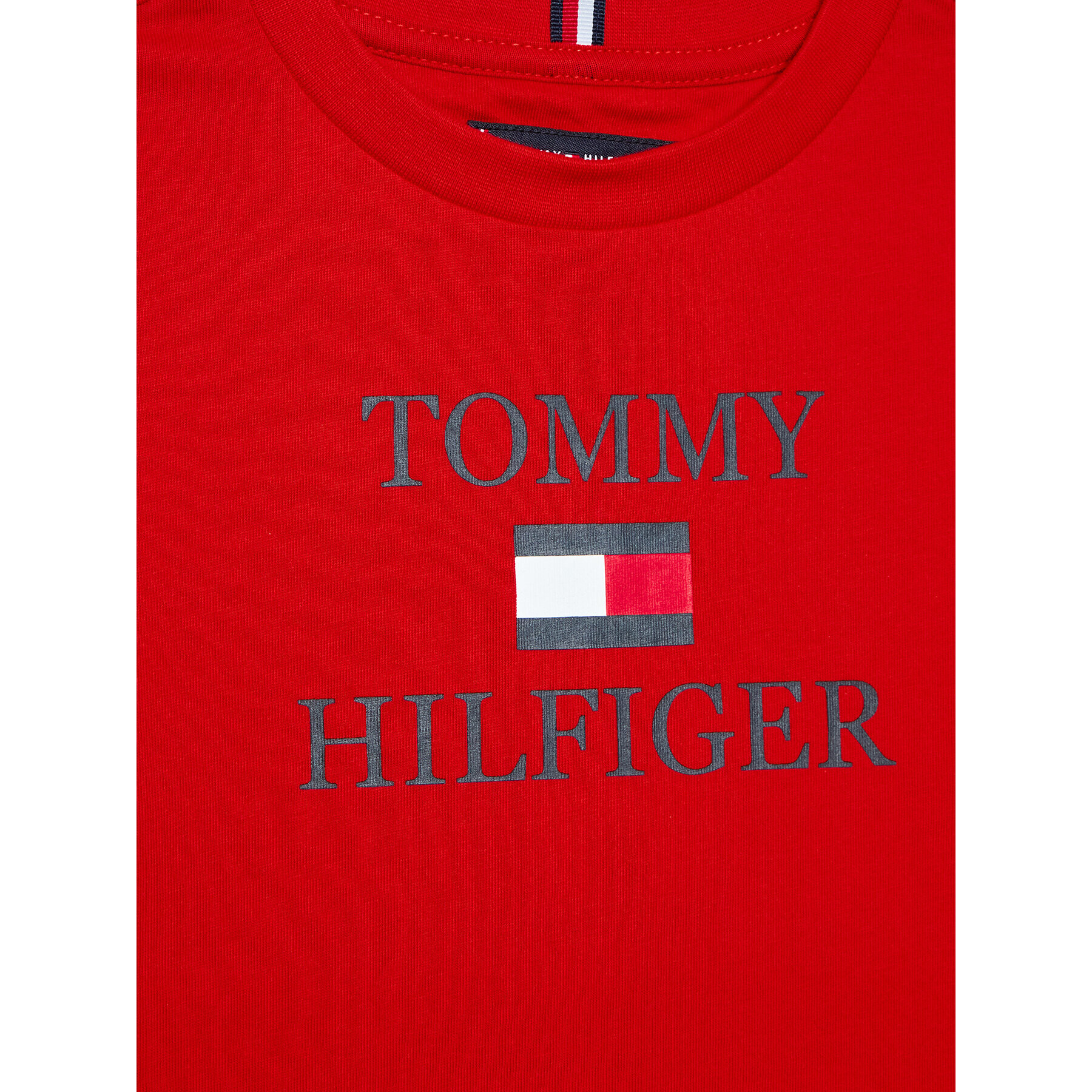 Tommy Hilfiger T-Shirt Logo KB0KB07794 M Červená Regular Fit - Pepit.cz