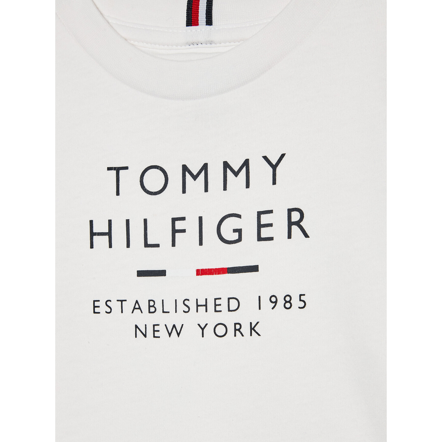 Tommy Hilfiger T-Shirt Logo KB0KB08027 D Bílá Regular Fit - Pepit.cz