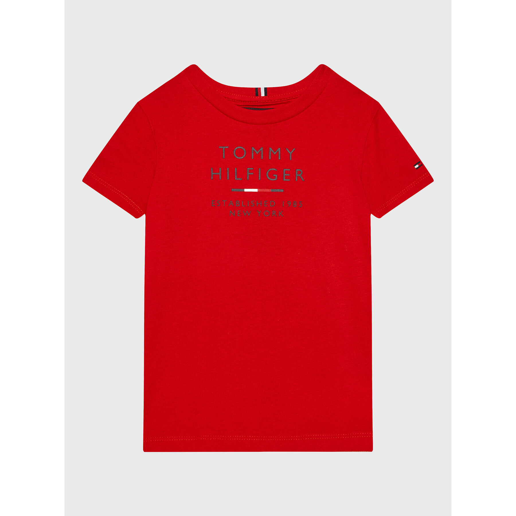 Tommy Hilfiger T-Shirt Logo KB0KB08027 D Červená Regular Fit - Pepit.cz