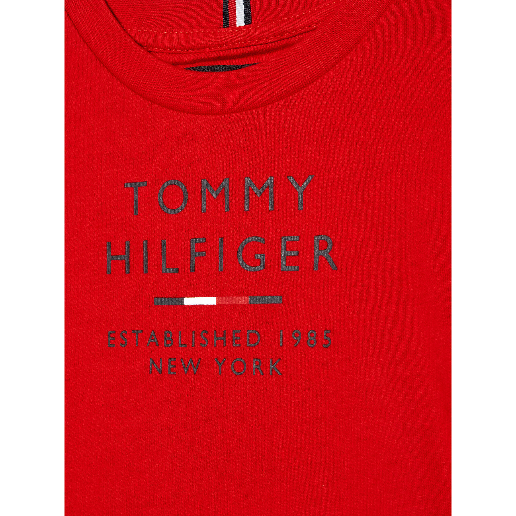 Tommy Hilfiger T-Shirt Logo KB0KB08027 D Červená Regular Fit - Pepit.cz