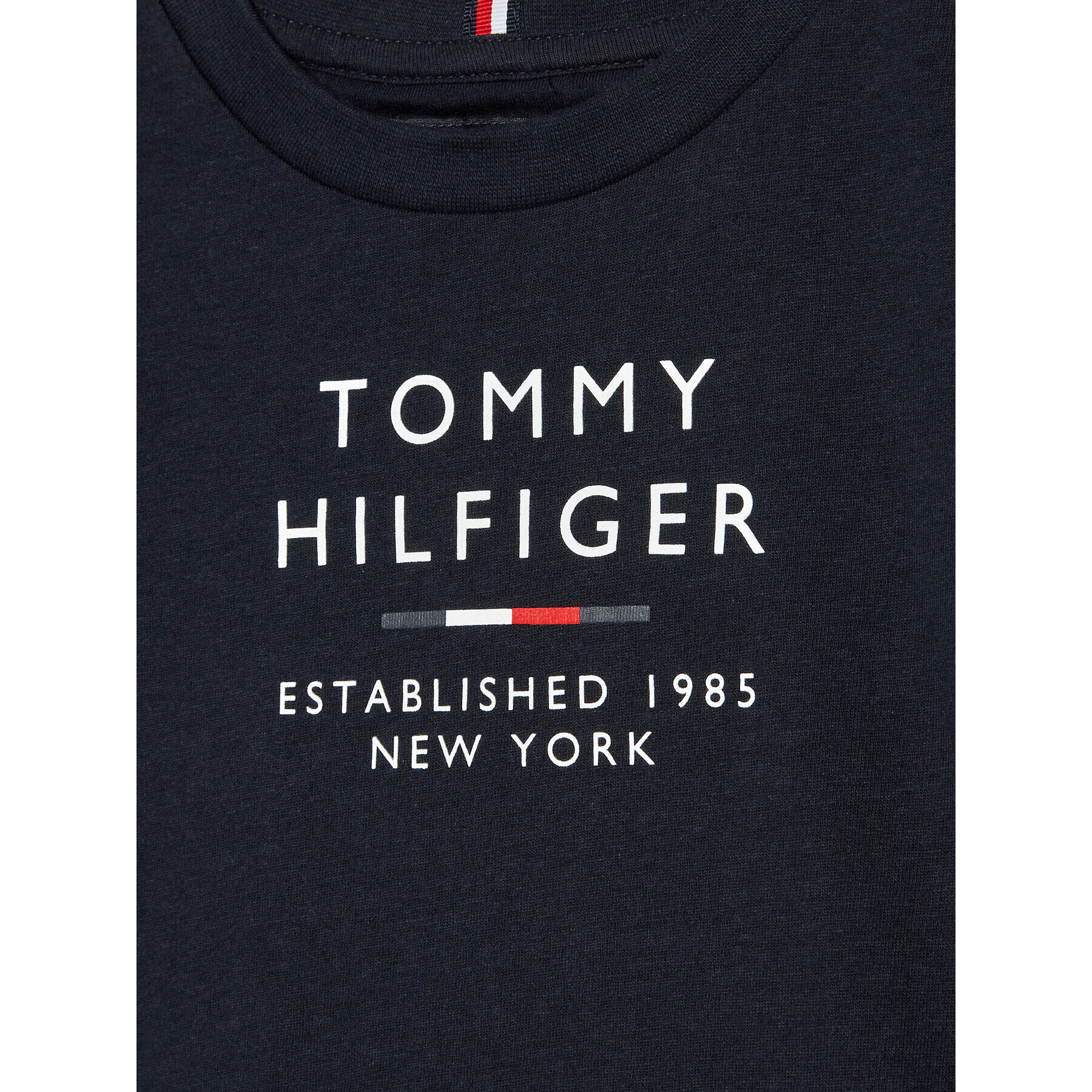 Tommy Hilfiger T-Shirt Logo KB0KB08027 D Tmavomodrá Regular Fit - Pepit.cz