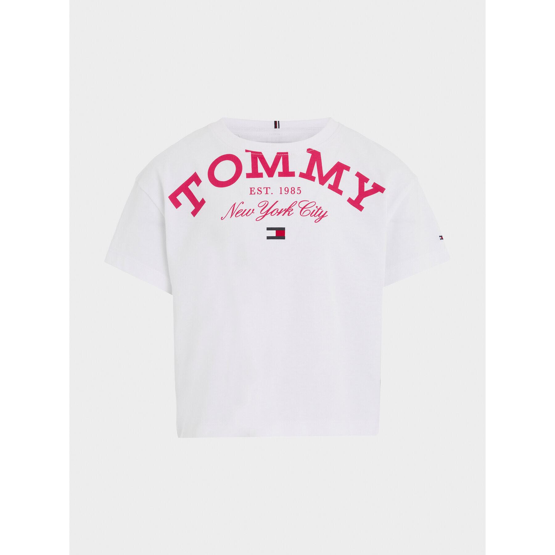 Tommy Hilfiger T-Shirt Logo KG0KG07637 Bílá Regular Fit - Pepit.cz