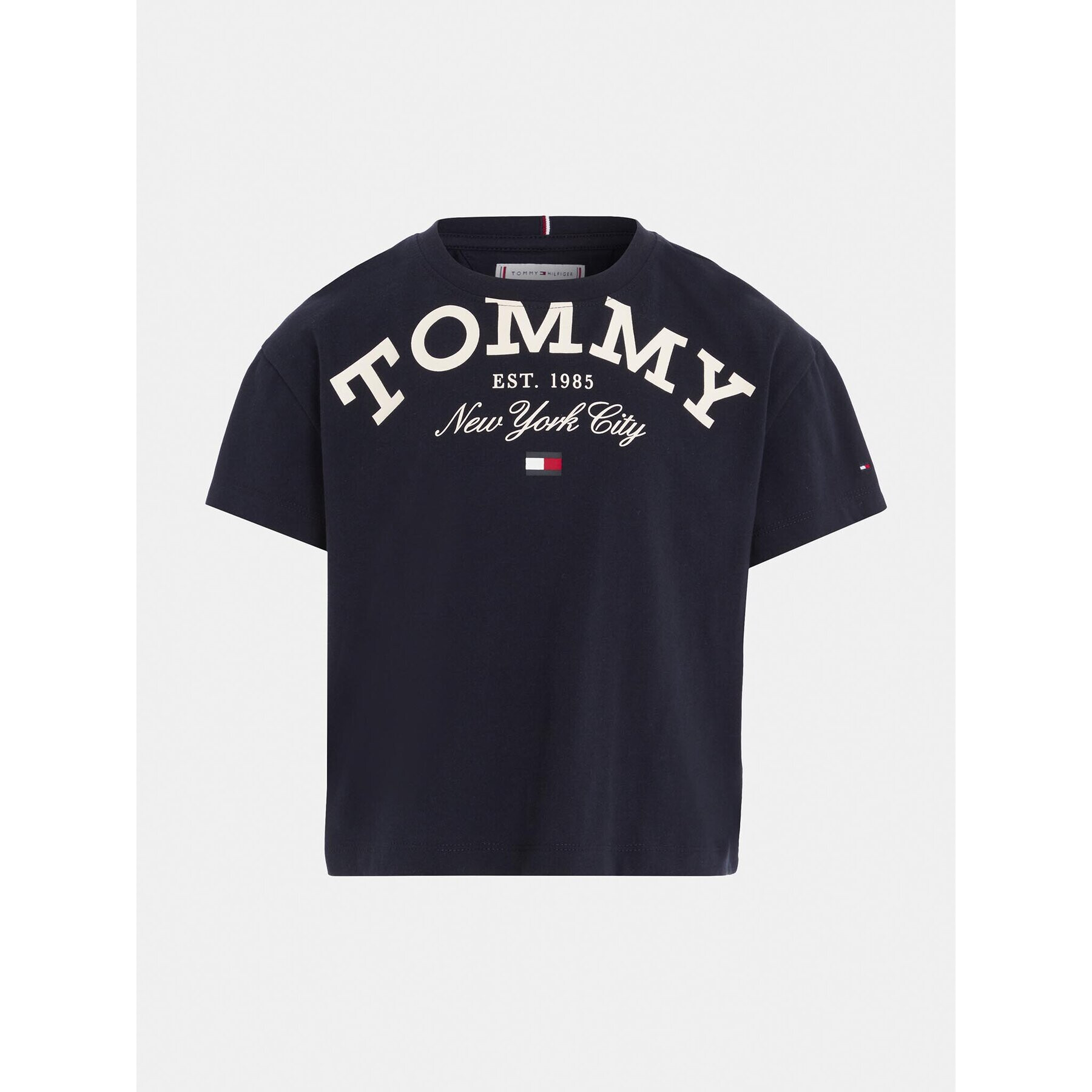 Tommy Hilfiger T-Shirt Logo KG0KG07637 Tmavomodrá Regular Fit - Pepit.cz