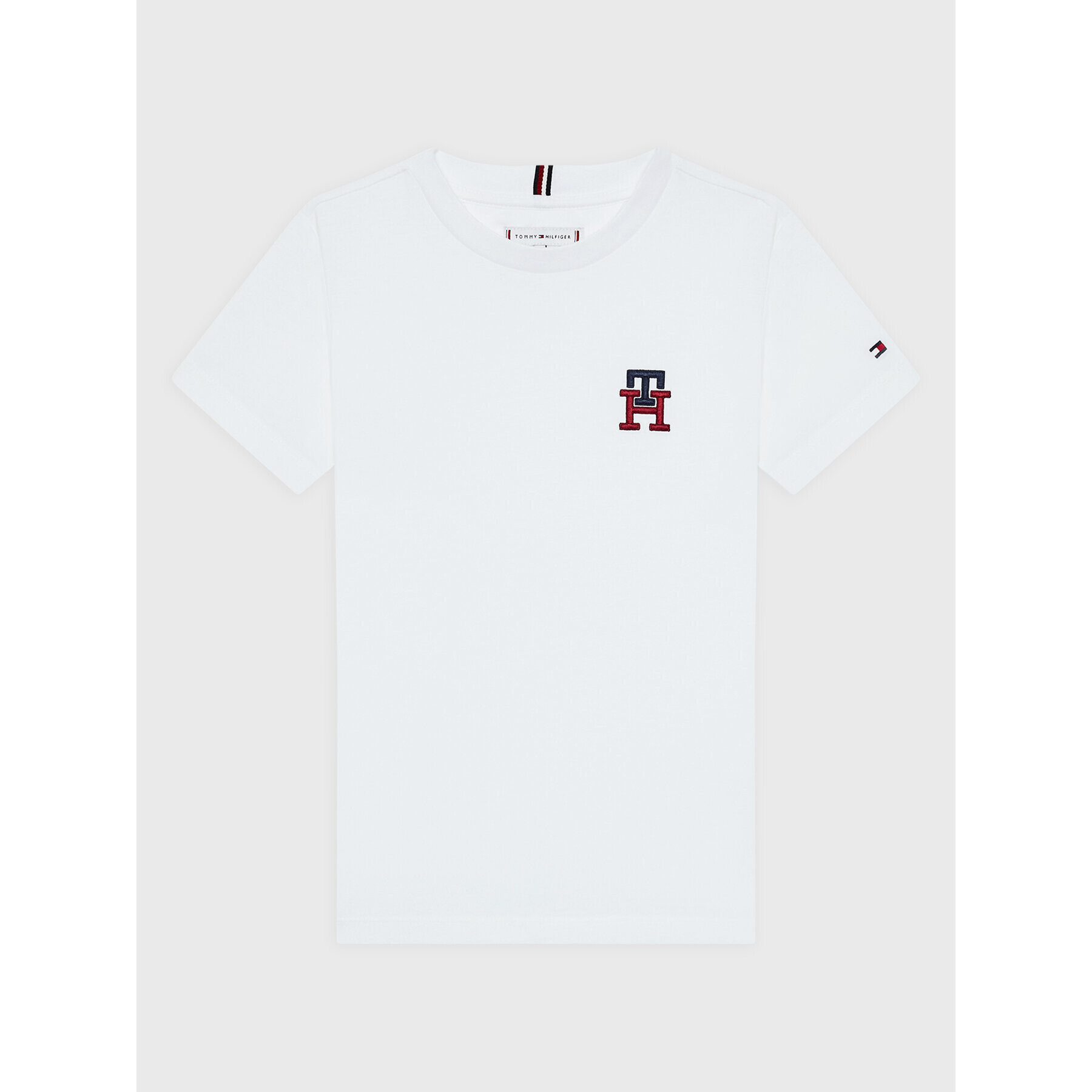 Tommy Hilfiger T-Shirt Monogram KS0KS00293 Bílá Regular Fit - Pepit.cz