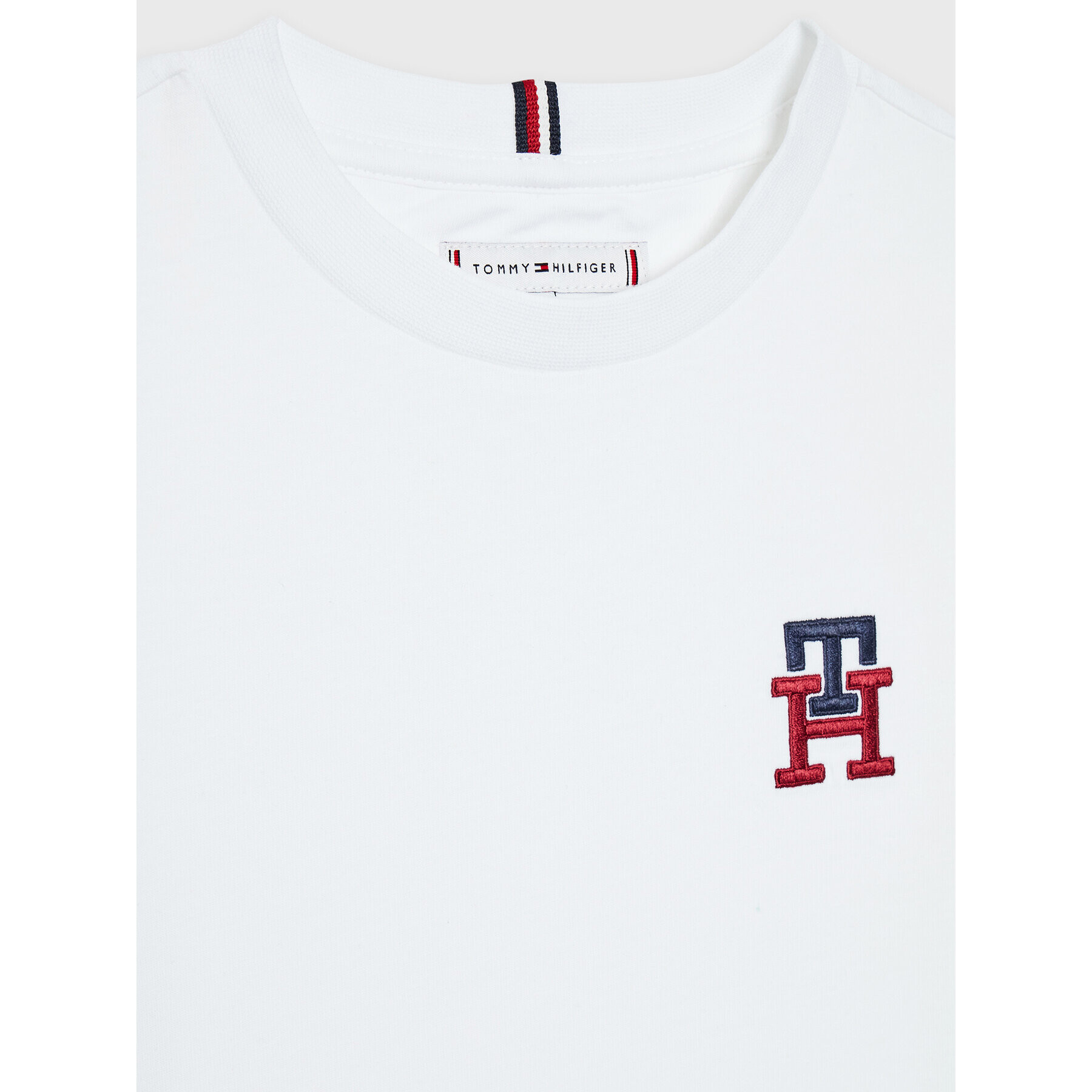 Tommy Hilfiger T-Shirt Monogram KS0KS00293 Bílá Regular Fit - Pepit.cz