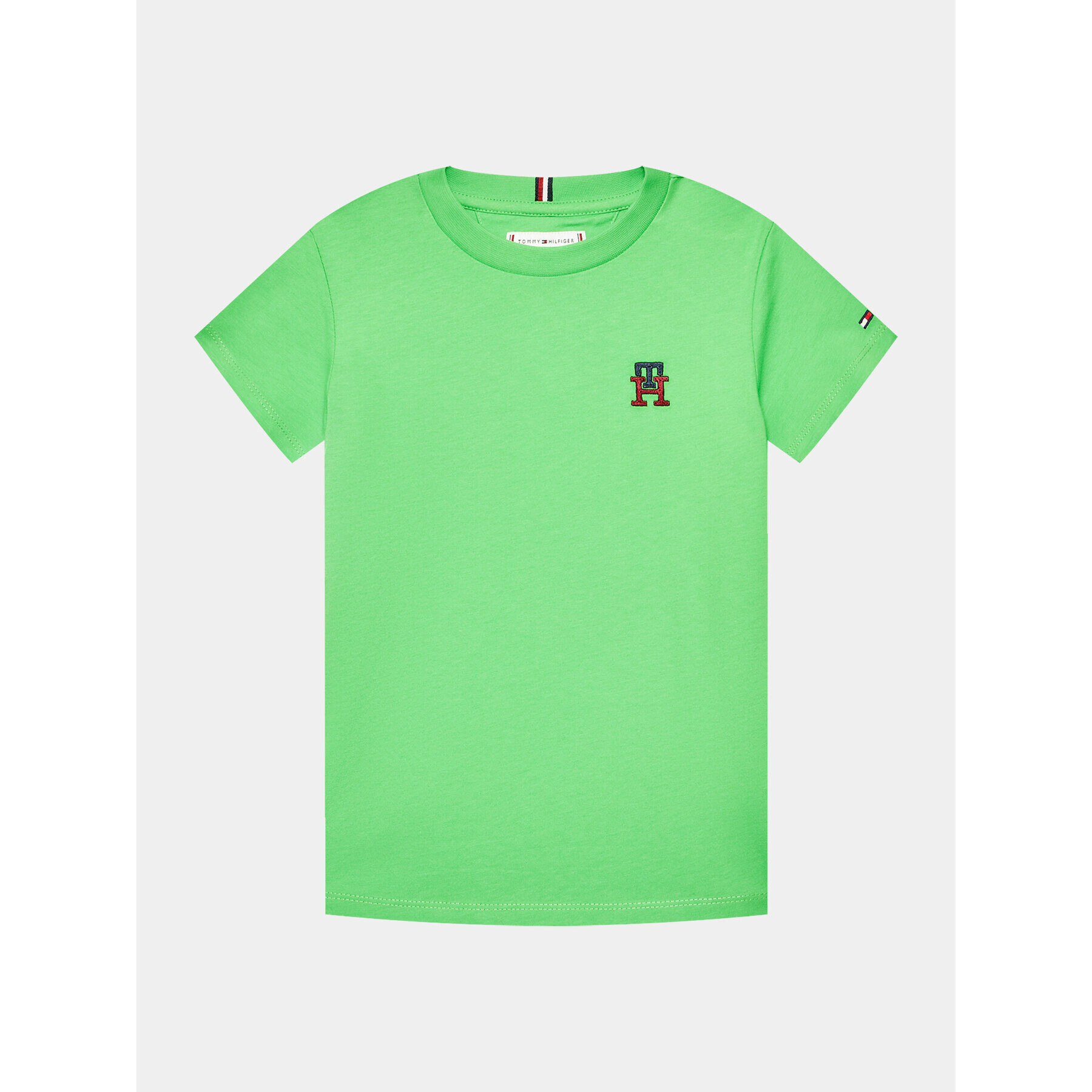 Tommy Hilfiger T-Shirt Monogram KS0KS00293 M Zelená Regular Fit - Pepit.cz