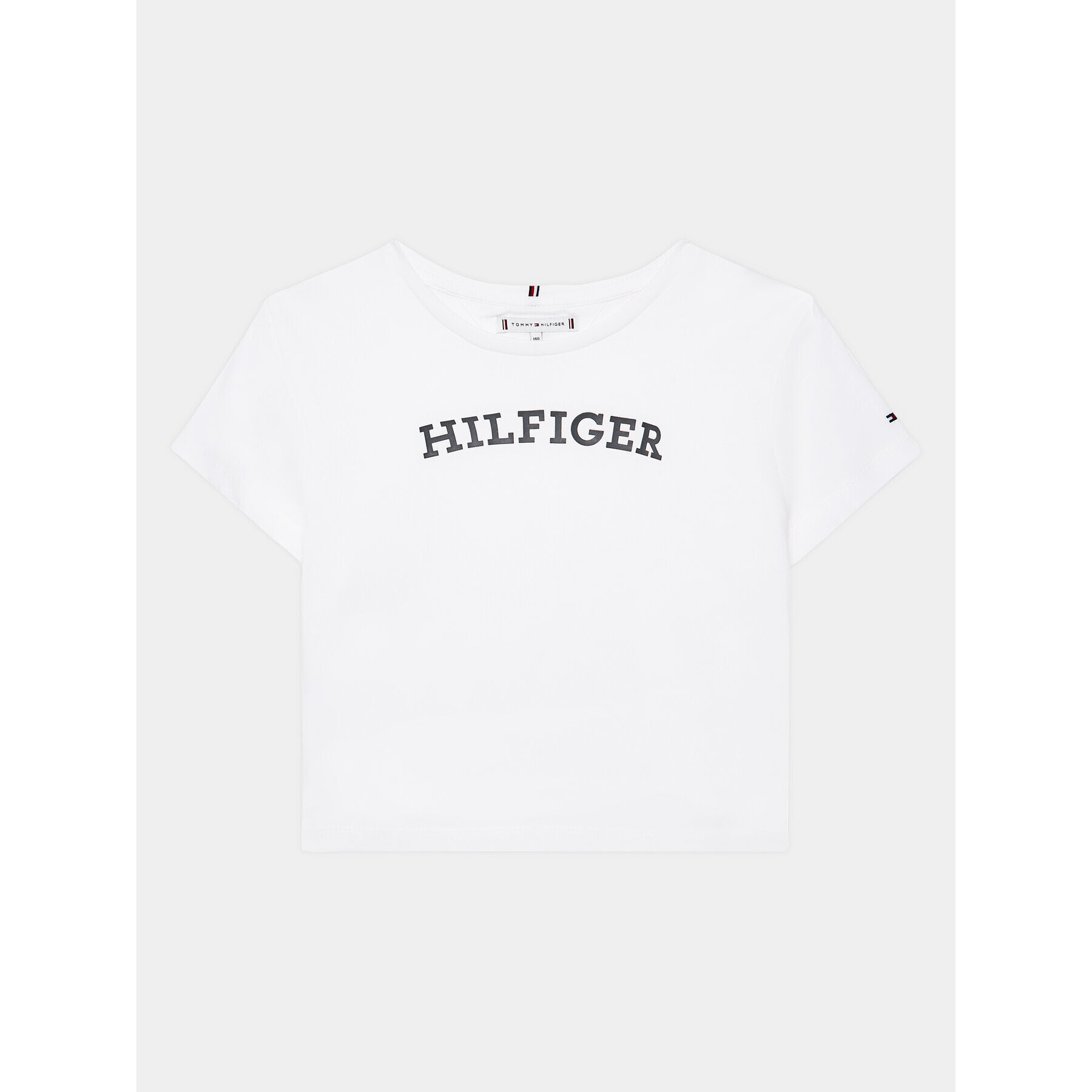 Tommy Hilfiger T-Shirt Monotype KG0KG07431 D Bílá Regular Fit - Pepit.cz