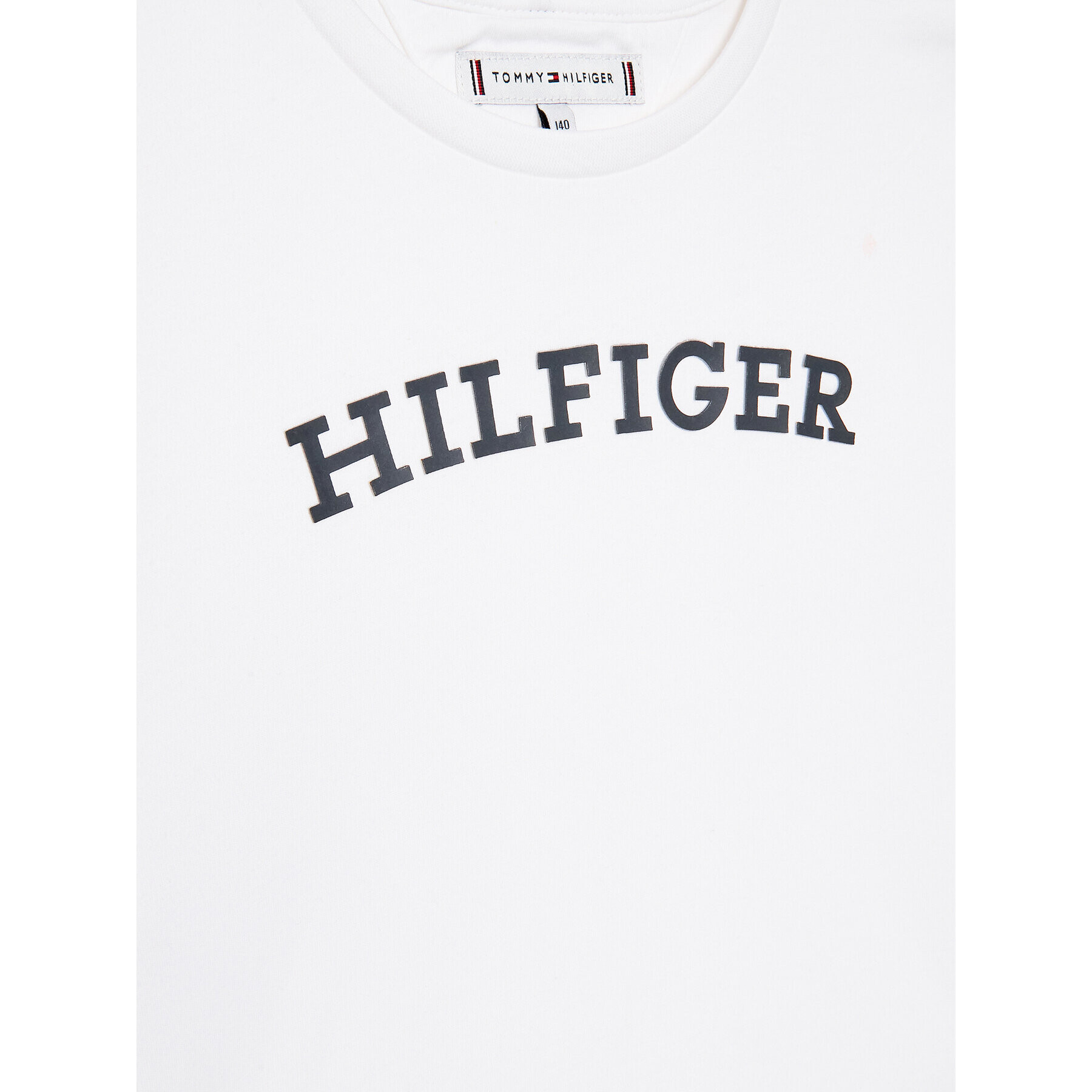 Tommy Hilfiger T-Shirt Monotype KG0KG07431 D Bílá Regular Fit - Pepit.cz