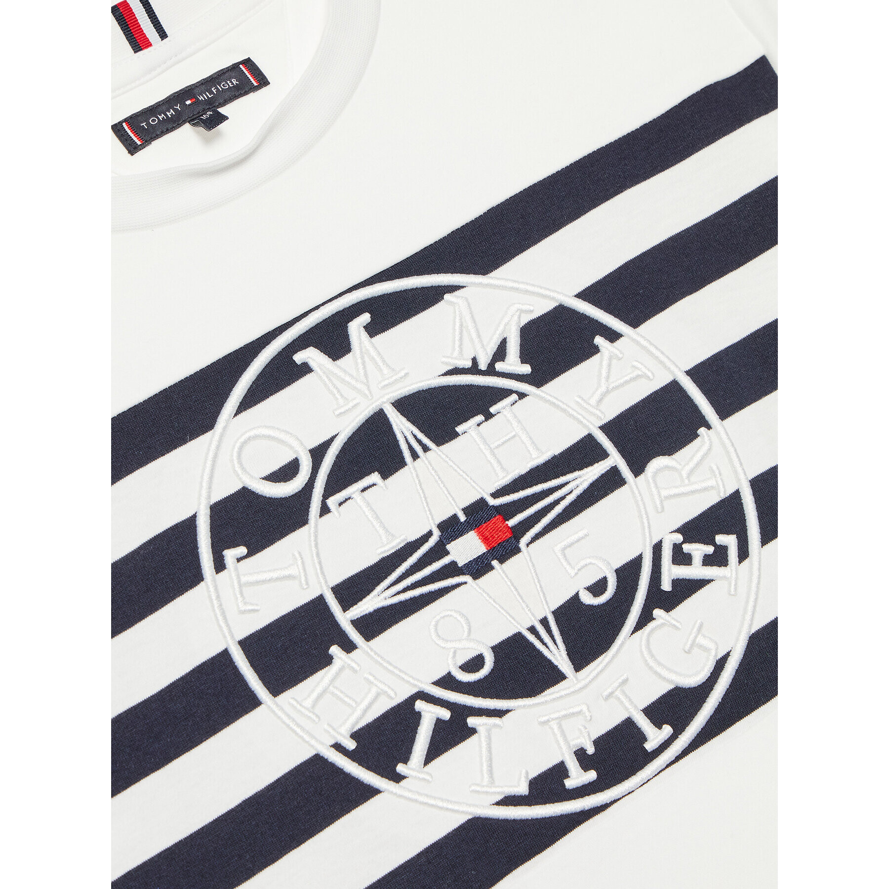 Tommy Hilfiger T-Shirt Nautical KB0KB08205 D Bílá Regular Fit - Pepit.cz