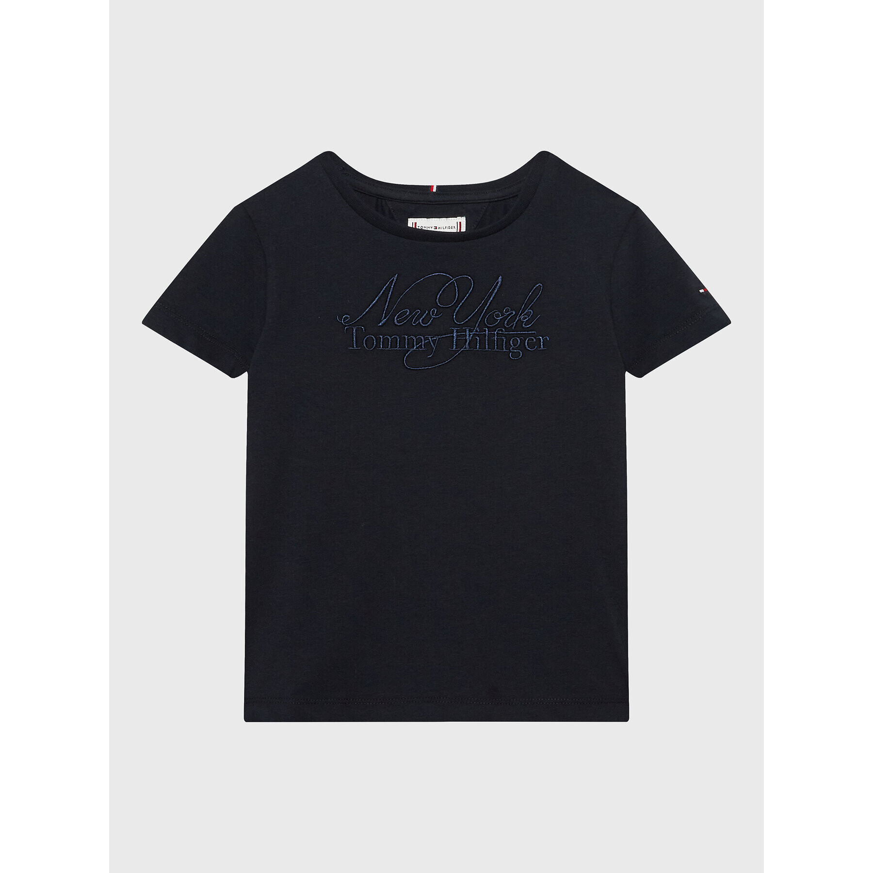 Tommy Hilfiger T-Shirt Ny Script KG0KG07086 D Tmavomodrá Regular Fit - Pepit.cz