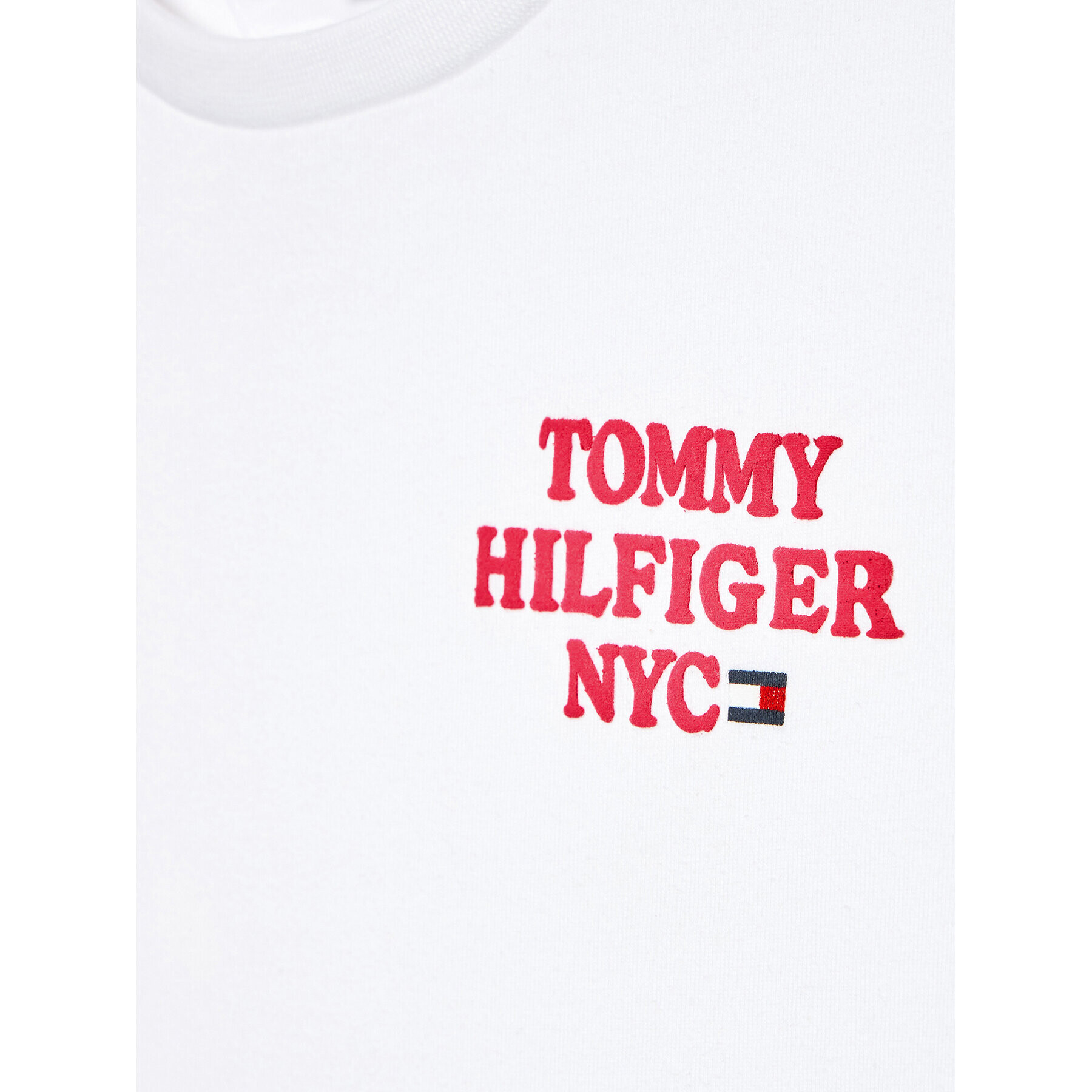 Tommy Hilfiger T-Shirt Nyc Graphic KG0KG06671 D Bílá Regular Fit - Pepit.cz