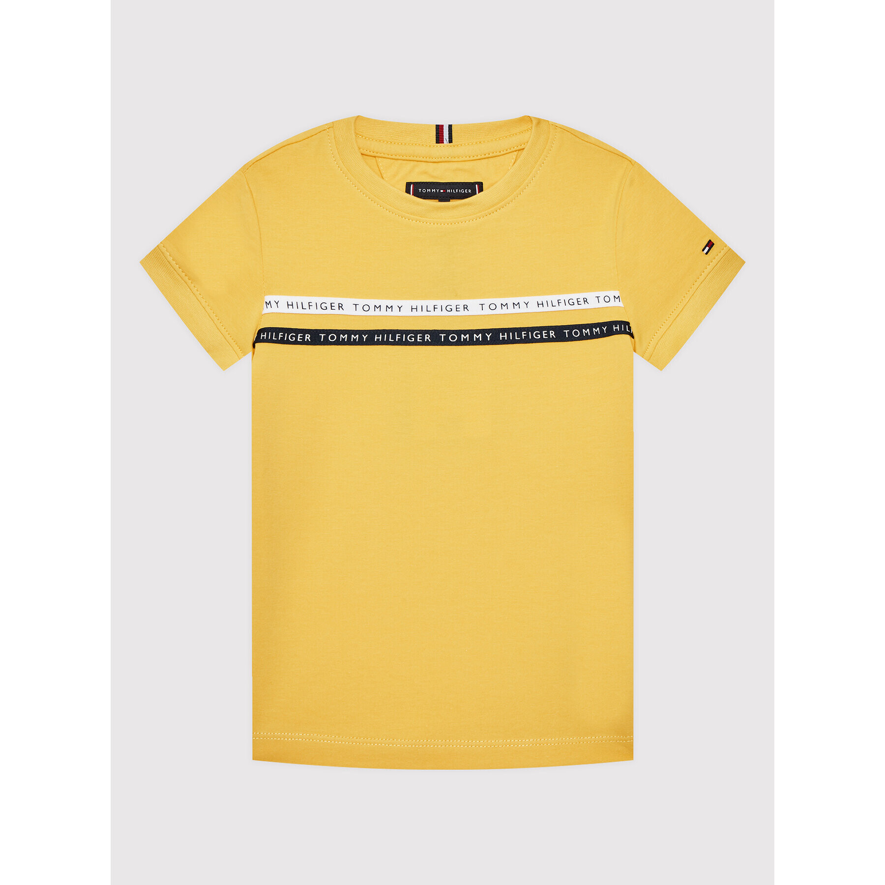 Tommy Hilfiger T-Shirt Tape KB0KB07357 D Žlutá Regular Fit - Pepit.cz