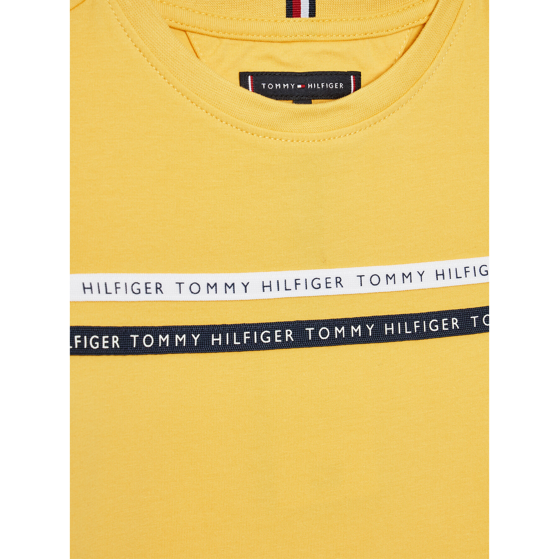 Tommy Hilfiger T-Shirt Tape KB0KB07357 D Žlutá Regular Fit - Pepit.cz