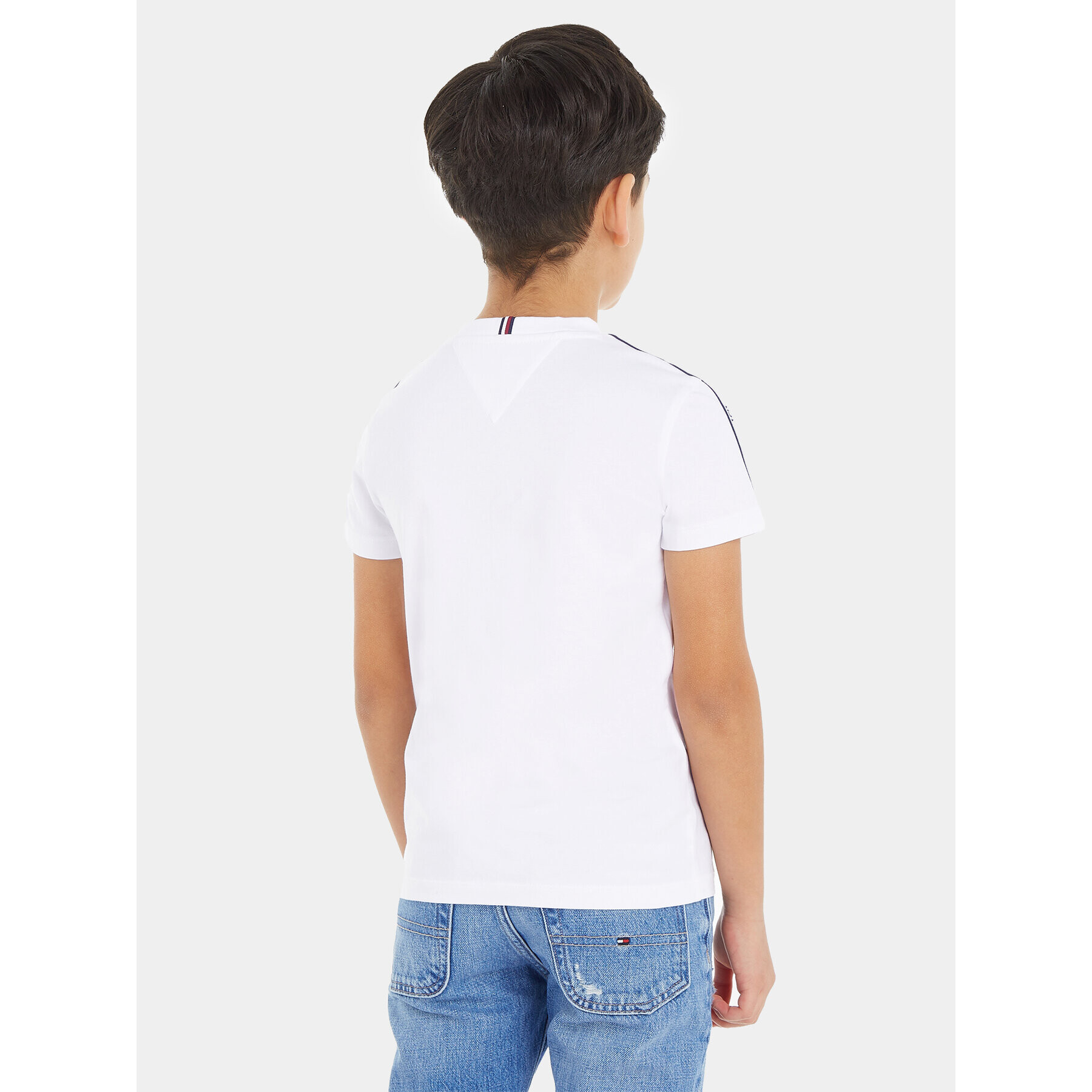 Tommy Hilfiger T-Shirt Tape KB0KB08782 M Bílá Regular Fit - Pepit.cz