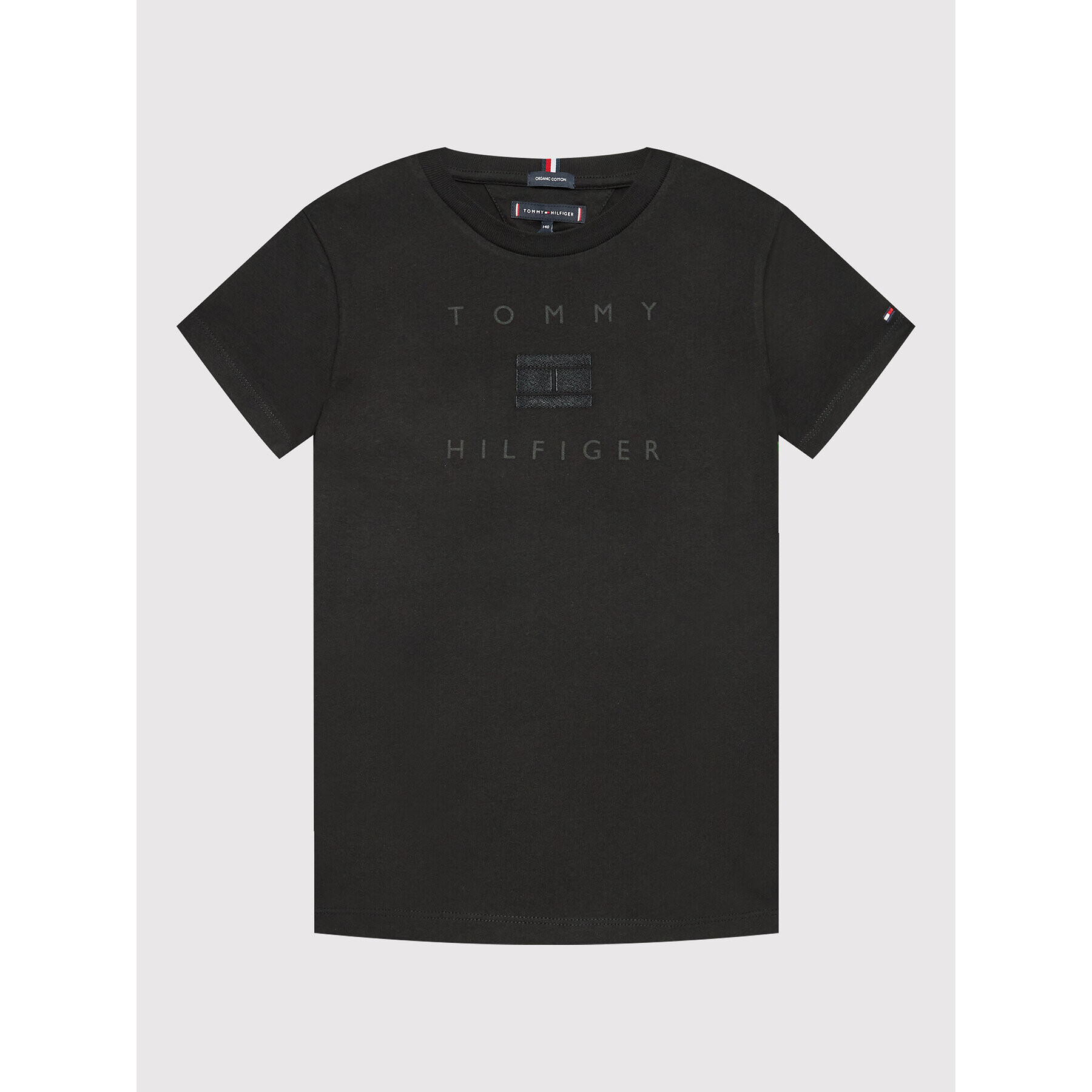 Tommy Hilfiger T-Shirt Th Logo Artwork KB0KB07280 D Černá Regular Fit - Pepit.cz