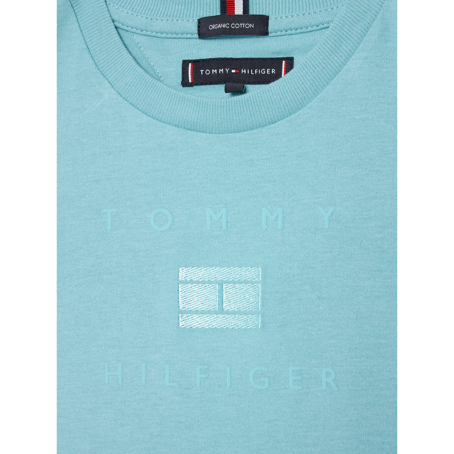 Tommy Hilfiger T-Shirt Th Logo Artwork KB0KB07280 M Modrá Regular Fit - Pepit.cz