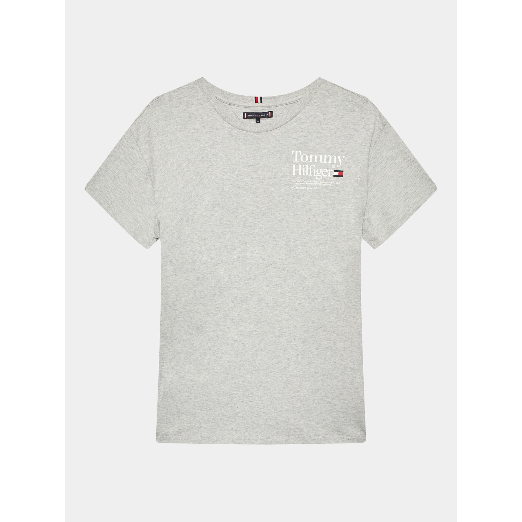 Tommy Hilfiger T-Shirt Timeless KB0KB08211 D Šedá Regular Fit - Pepit.cz