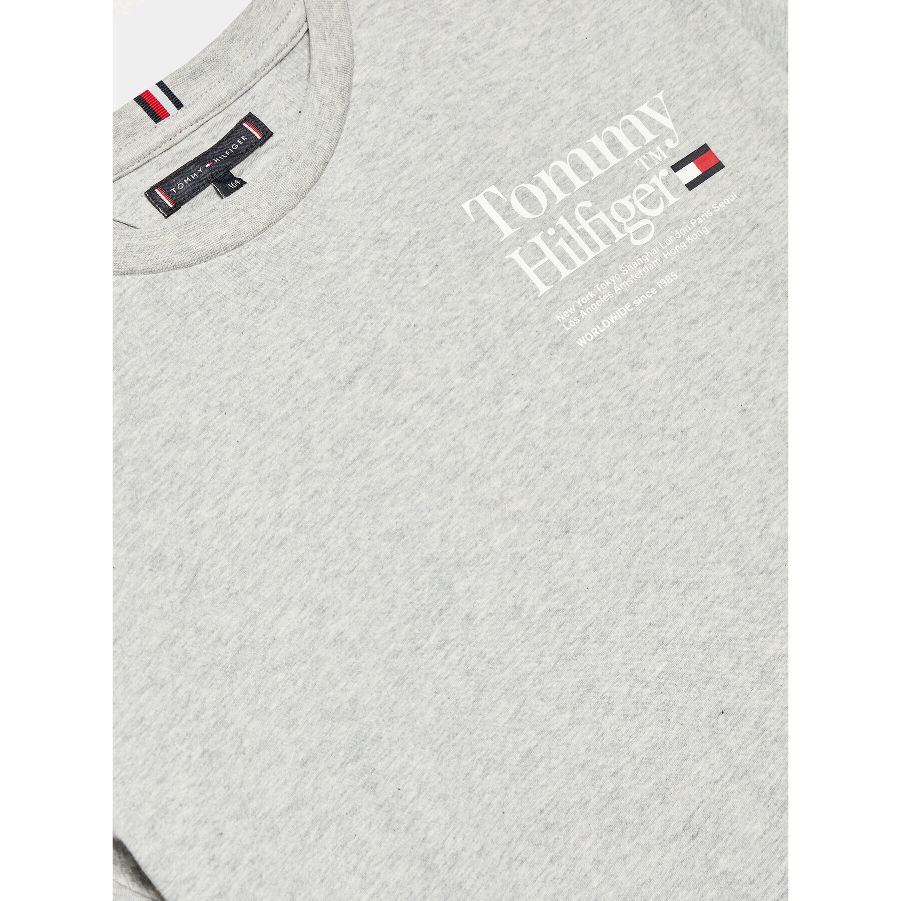 Tommy Hilfiger T-Shirt Timeless KB0KB08211 D Šedá Regular Fit - Pepit.cz