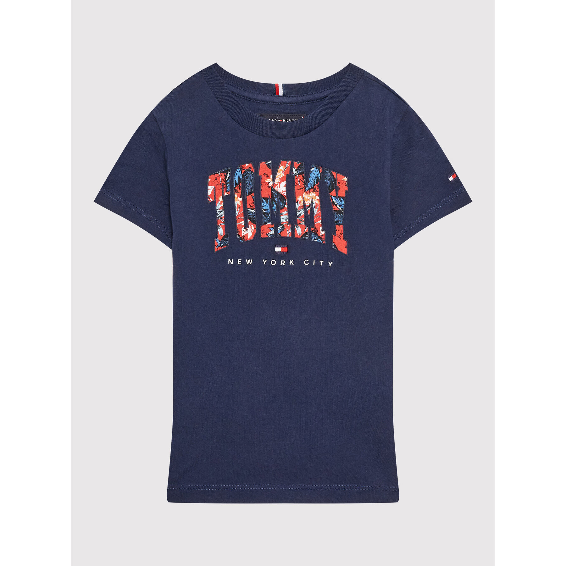 Tommy Hilfiger T-Shirt Tropical Varsity KB0KB07283 D Tmavomodrá Regular Fit - Pepit.cz