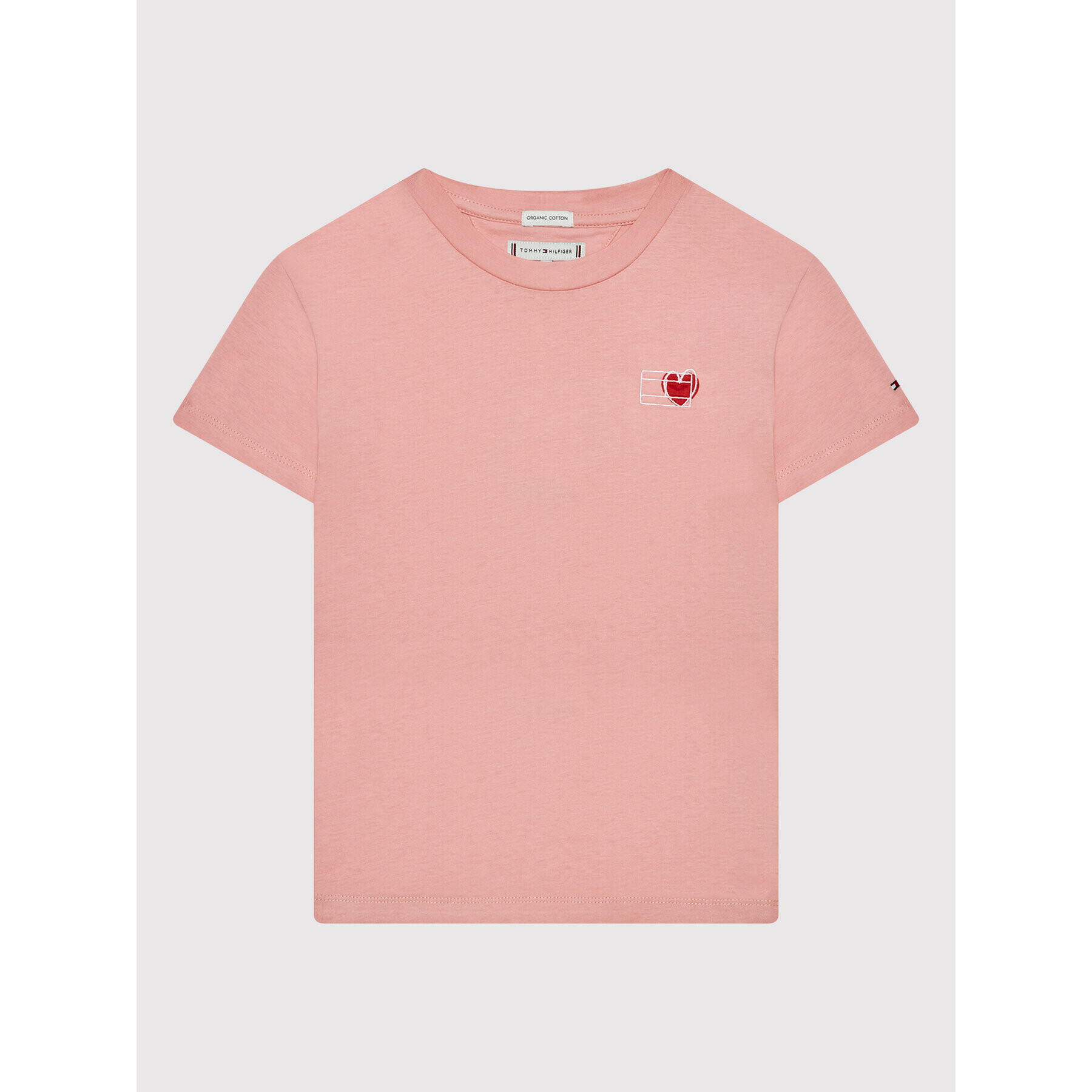 Tommy Hilfiger T-Shirt Valentines Day KG0KG06788 Růžová Regular Fit - Pepit.cz