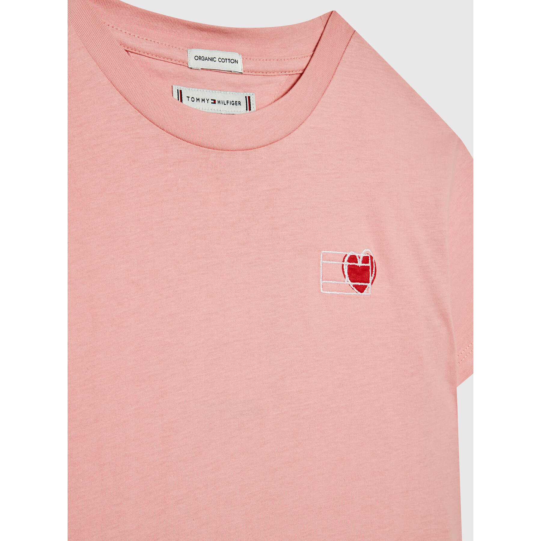 Tommy Hilfiger T-Shirt Valentines Day KG0KG06788 Růžová Regular Fit - Pepit.cz