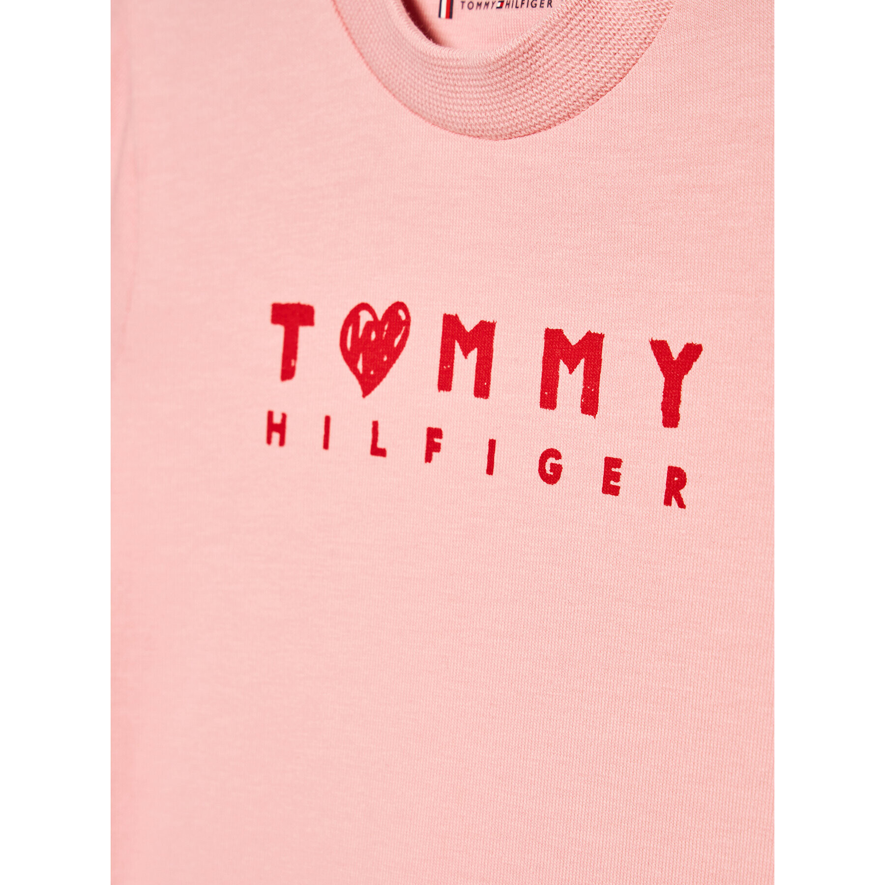 Tommy Hilfiger T-Shirt Valentines Day KN0KN01492 Růžová Regular Fit - Pepit.cz