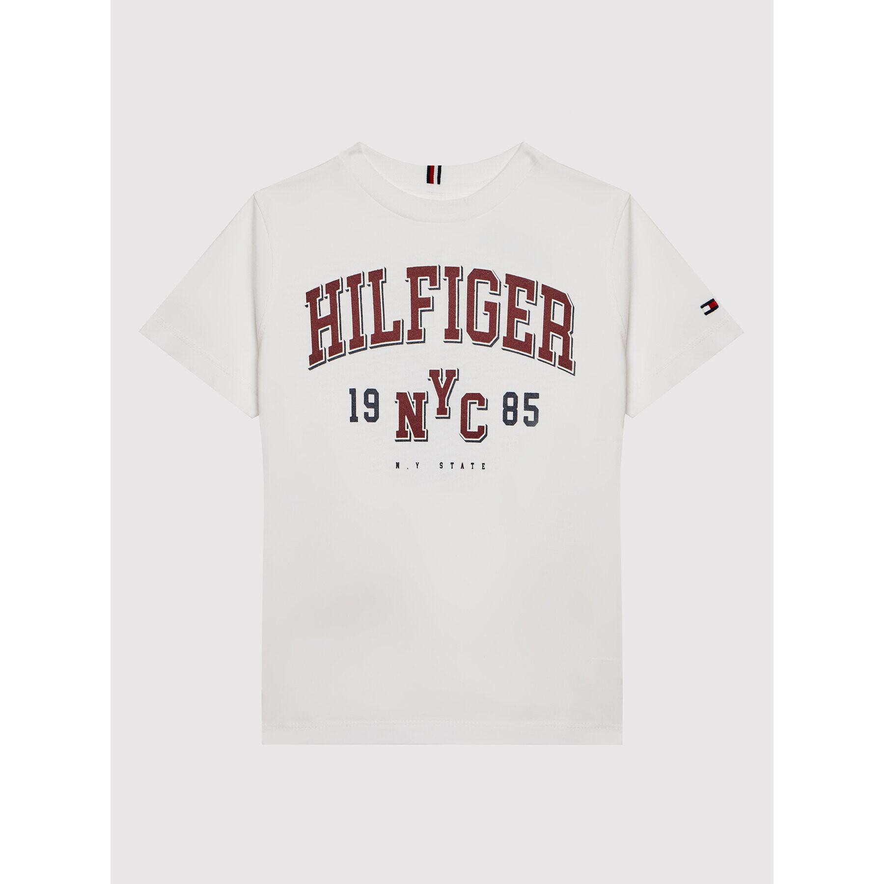 Tommy Hilfiger T-Shirt Varsity KB0KB07021 D Bílá Regular Fit - Pepit.cz