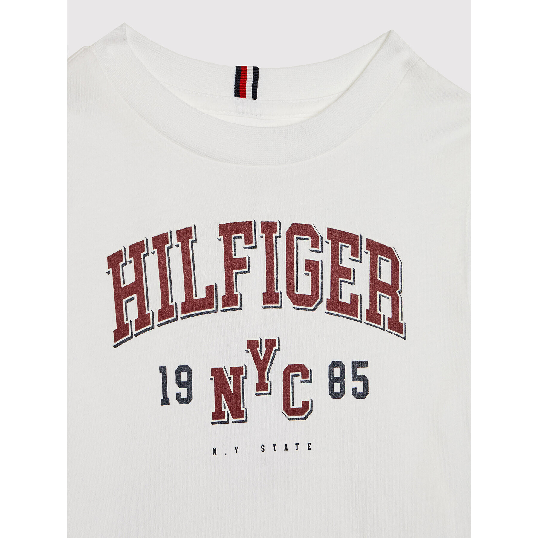 Tommy Hilfiger T-Shirt Varsity KB0KB07021 D Bílá Regular Fit - Pepit.cz