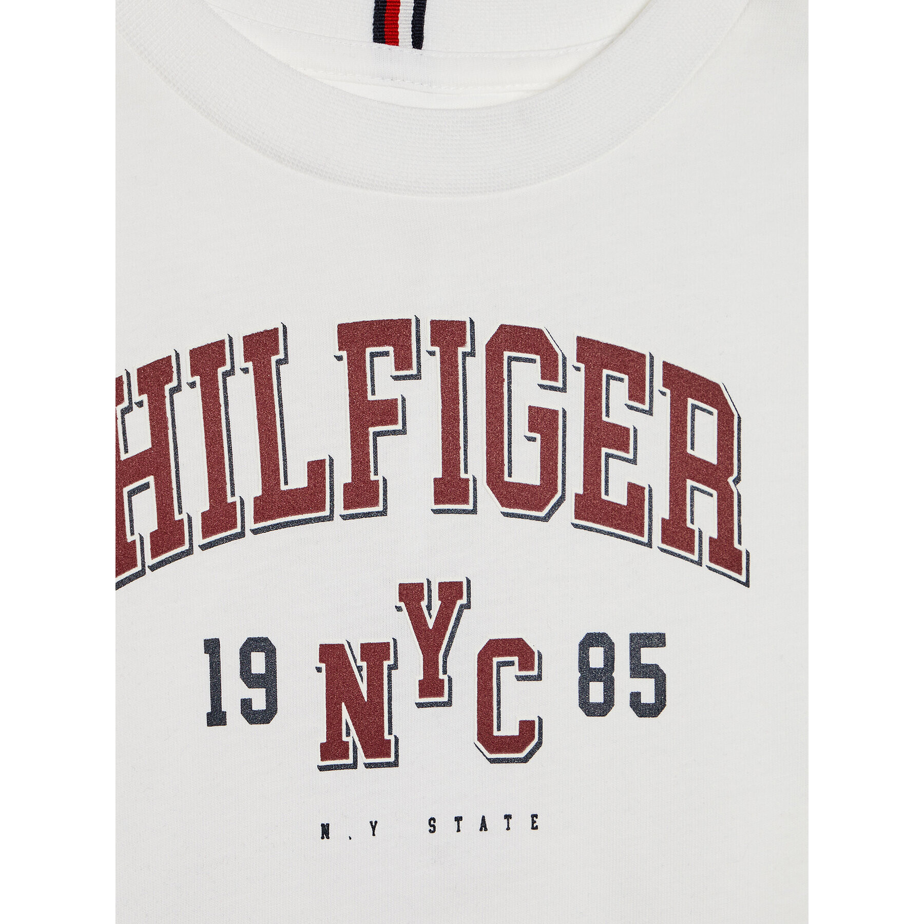 Tommy Hilfiger T-Shirt Varsity KB0KB07021 D Bílá Regular Fit - Pepit.cz