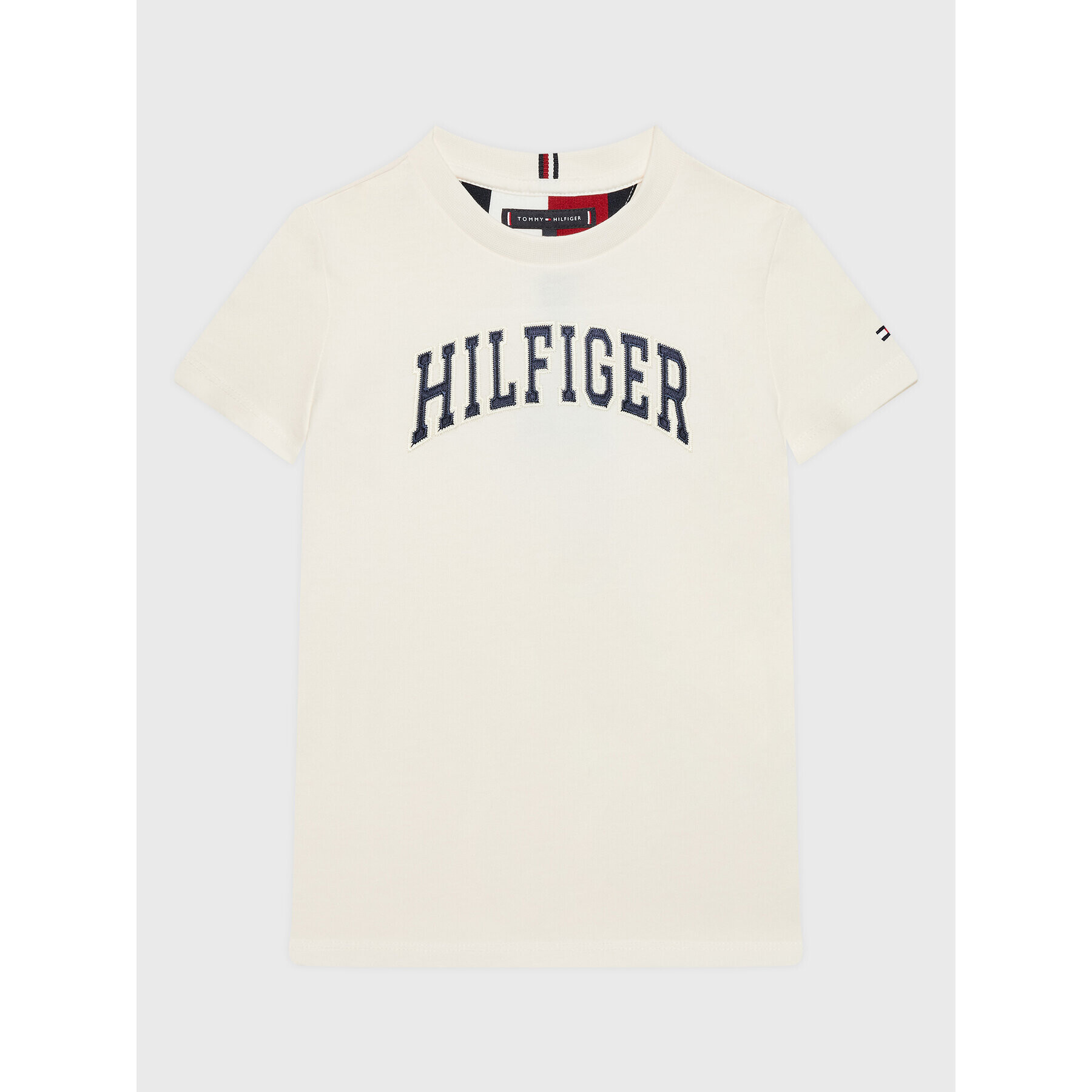 Tommy Hilfiger T-Shirt Varsity KB0KB07600 Bílá Regular Fit - Pepit.cz