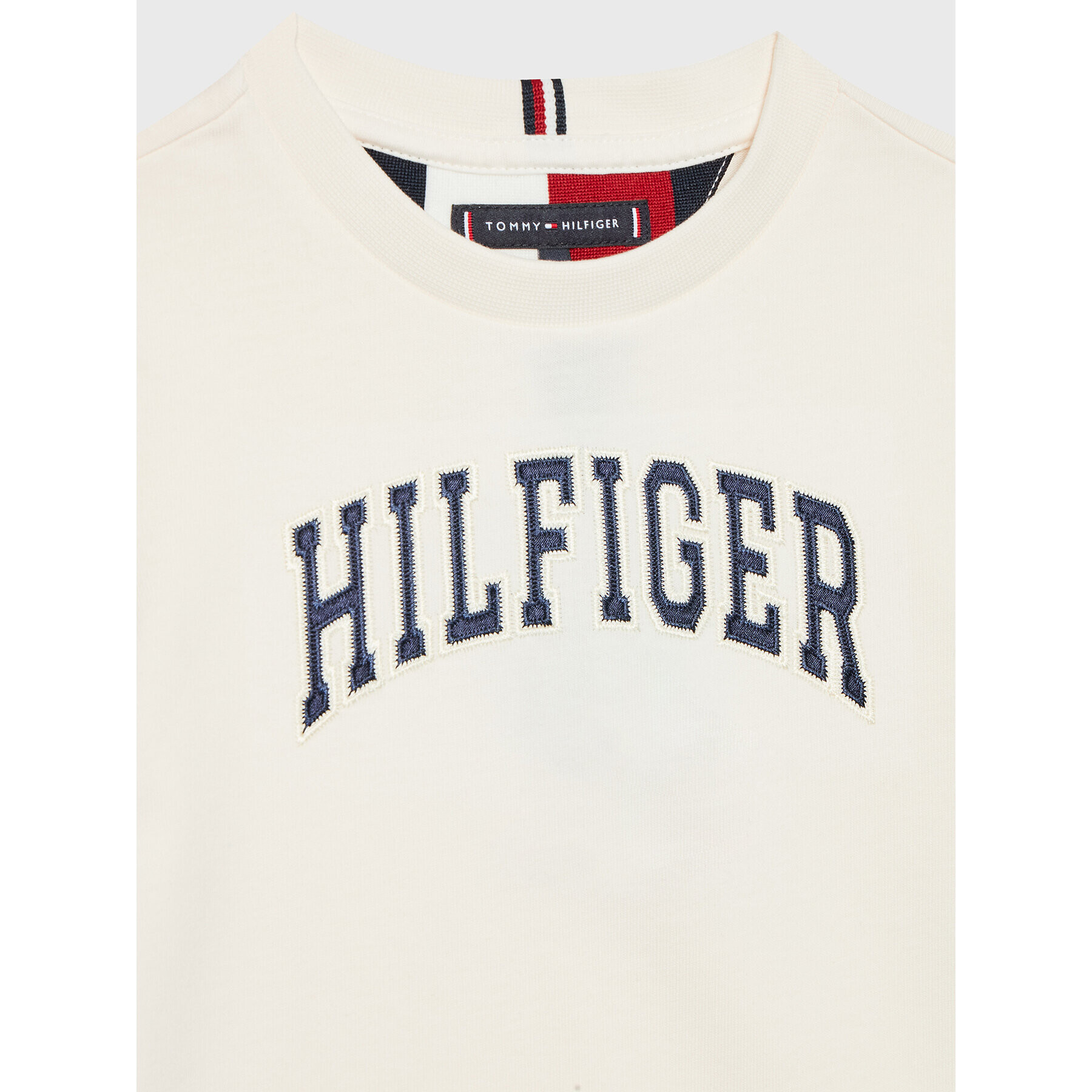 Tommy Hilfiger T-Shirt Varsity KB0KB07600 Bílá Regular Fit - Pepit.cz