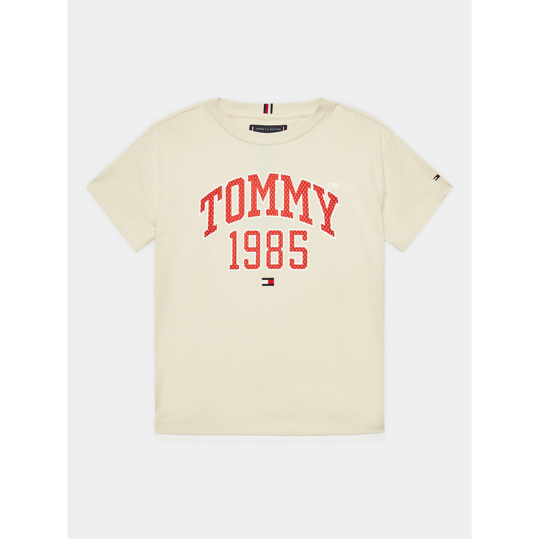 Tommy Hilfiger T-Shirt Varsity KB0KB08206 D Béžová Regular Fit - Pepit.cz