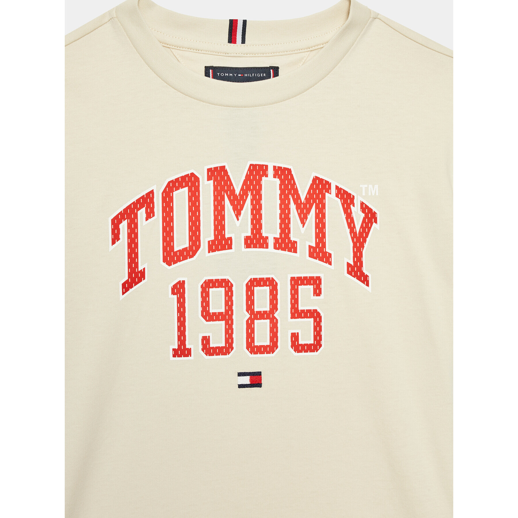 Tommy Hilfiger T-Shirt Varsity KB0KB08206 D Béžová Regular Fit - Pepit.cz