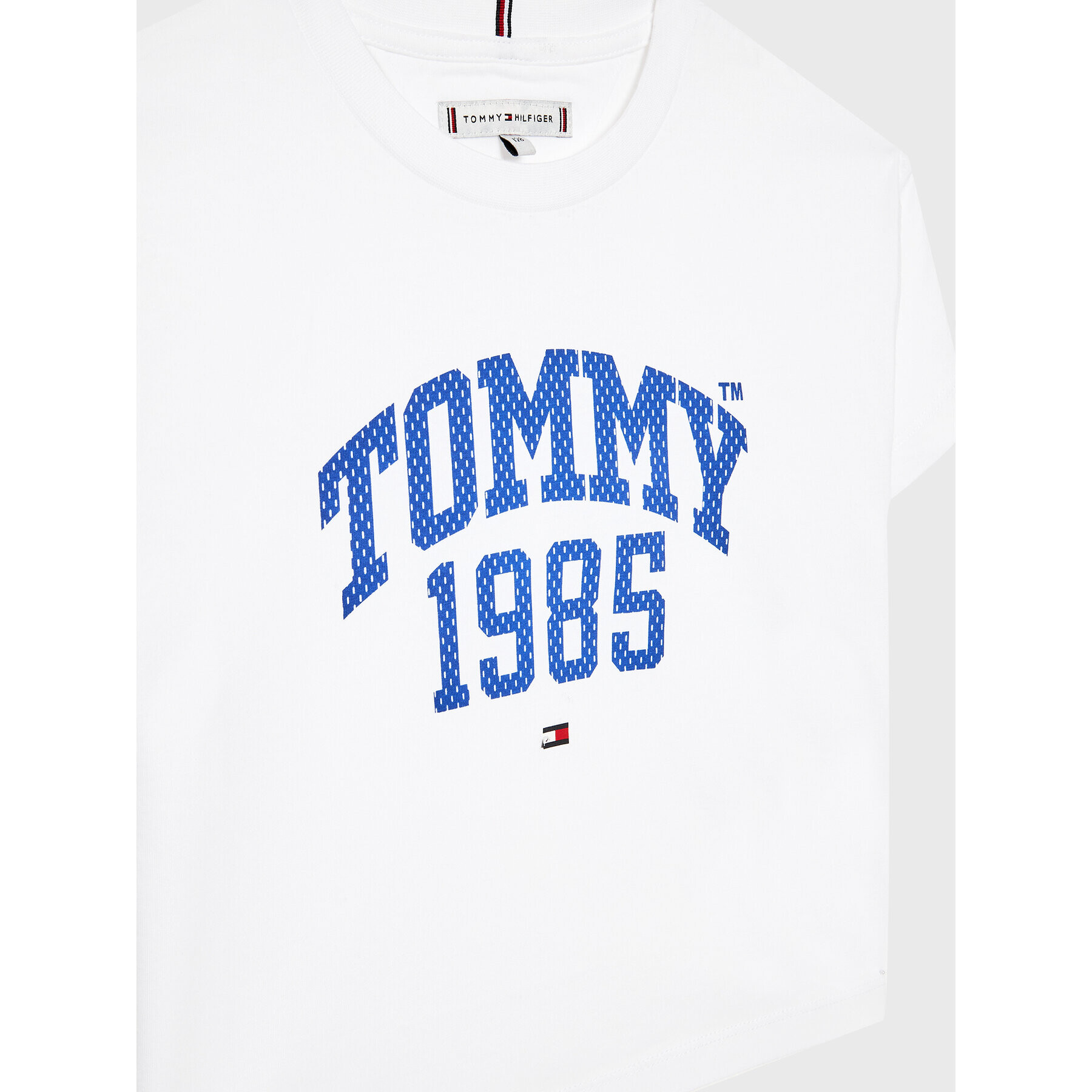 Tommy Hilfiger T-Shirt Varsity KG0KG07257 D Bílá Regular Fit - Pepit.cz