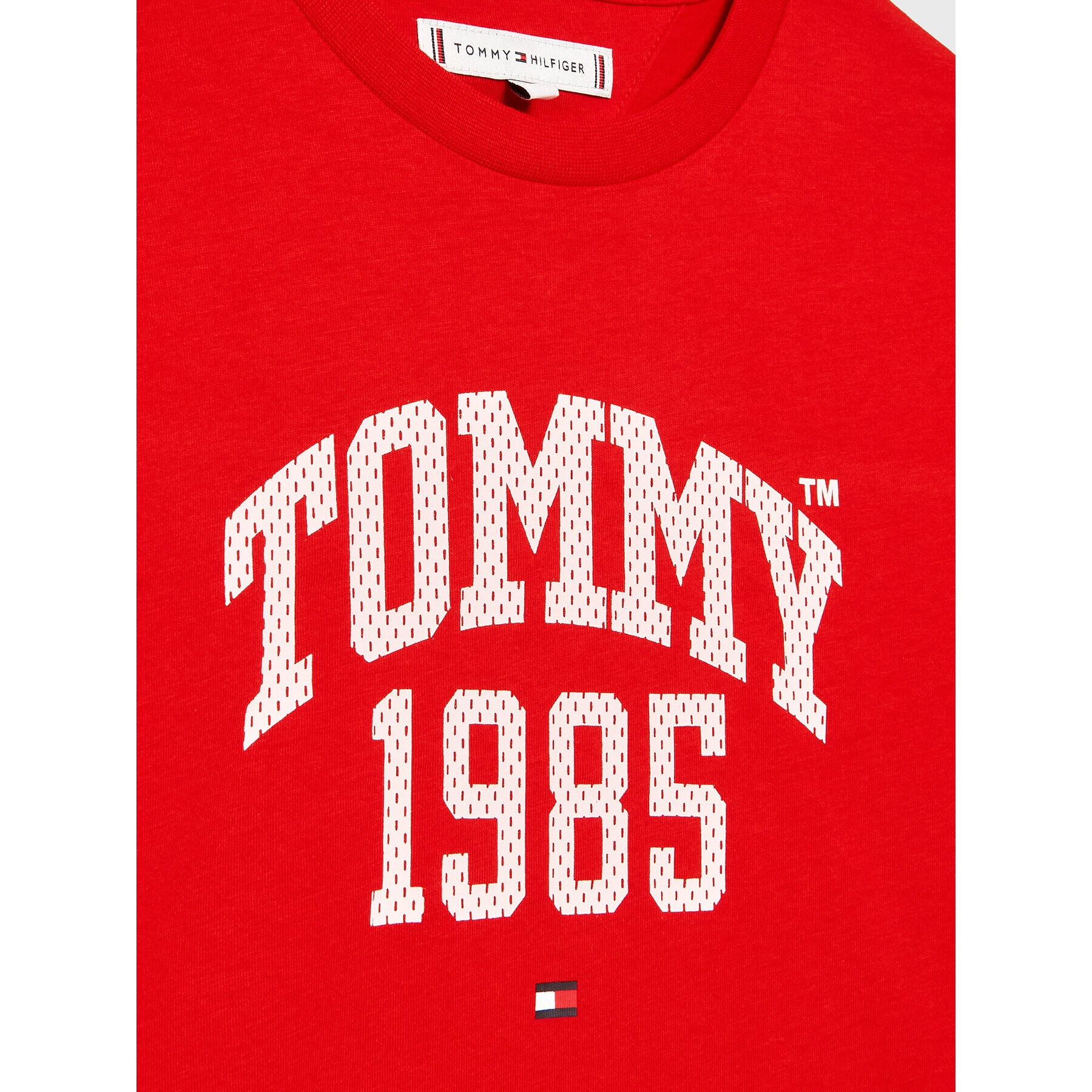 Tommy Hilfiger T-Shirt Varsity KG0KG07257 D Červená Regular Fit - Pepit.cz