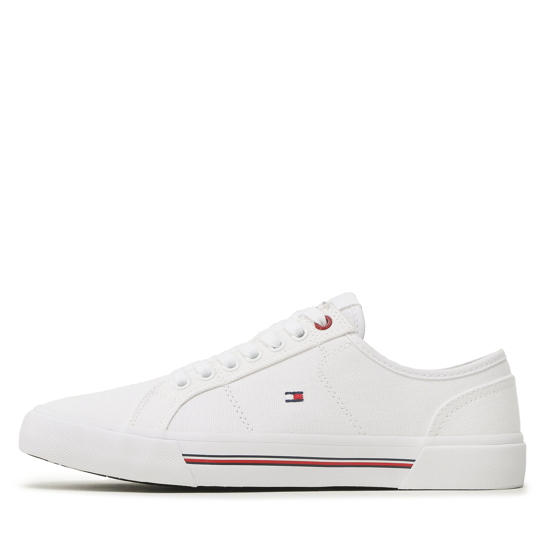 Tommy Hilfiger Tenisky Core Corporate Vulc Canvas FM0FM04560 Bílá - Pepit.cz