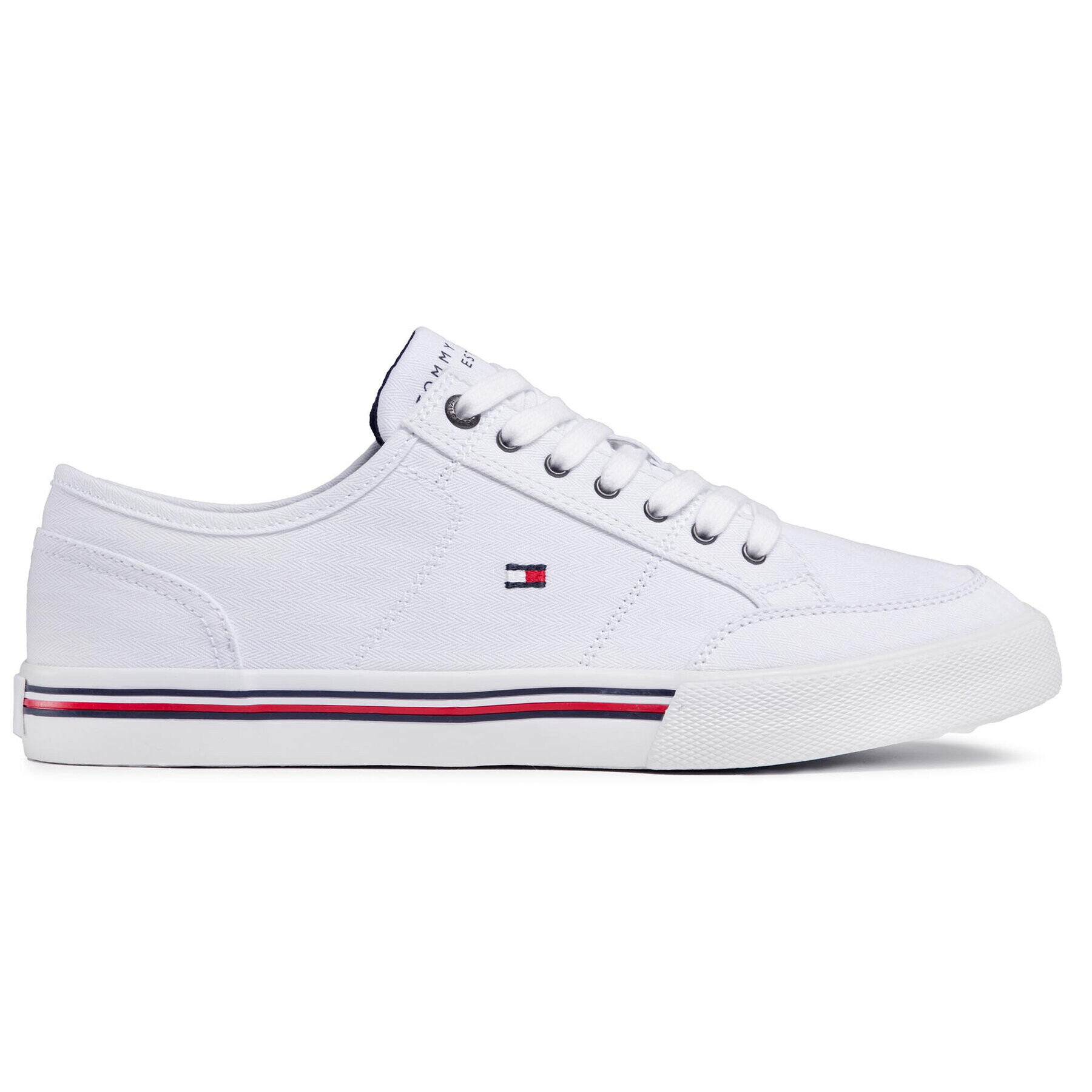 Tommy Hilfiger Tenisky Core Corporte Textile Sneaker FM0FM03390 Bílá - Pepit.cz