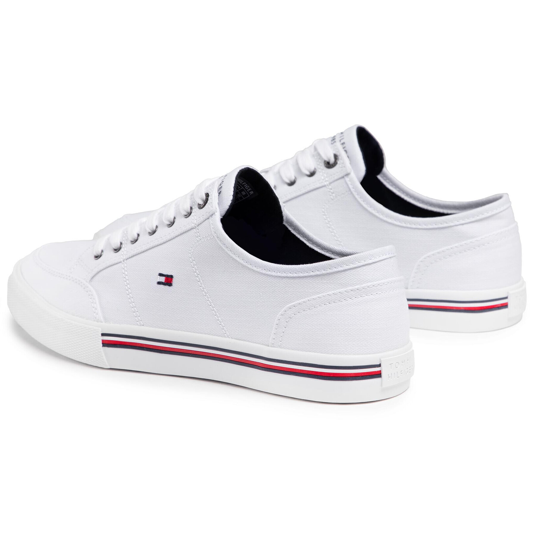 Tommy Hilfiger Tenisky Core Corporte Textile Sneaker FM0FM03390 Bílá - Pepit.cz