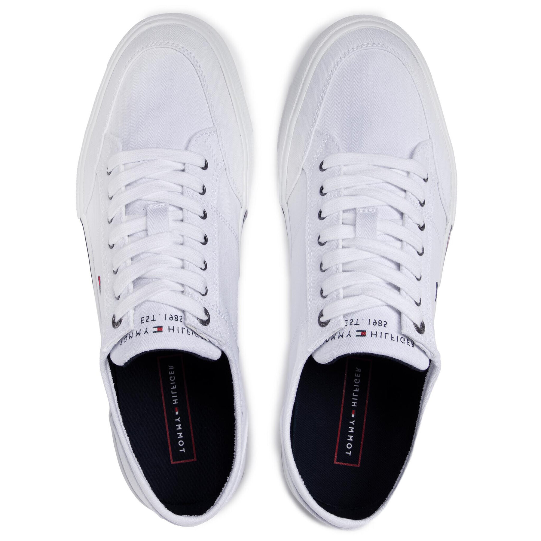 Tommy Hilfiger Tenisky Core Corporte Textile Sneaker FM0FM03390 Bílá - Pepit.cz