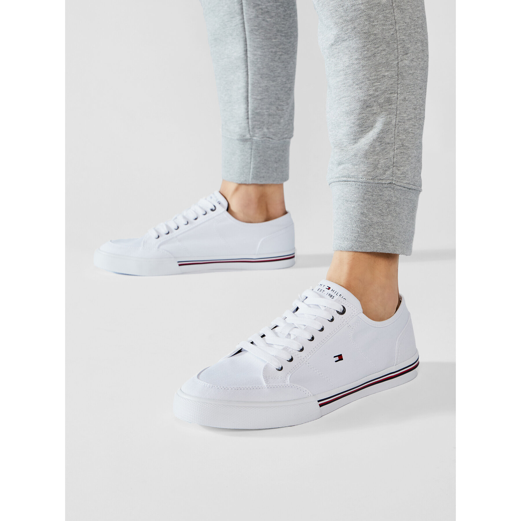 Tommy Hilfiger Tenisky Core Corporte Textile Sneaker FM0FM03390 Bílá - Pepit.cz