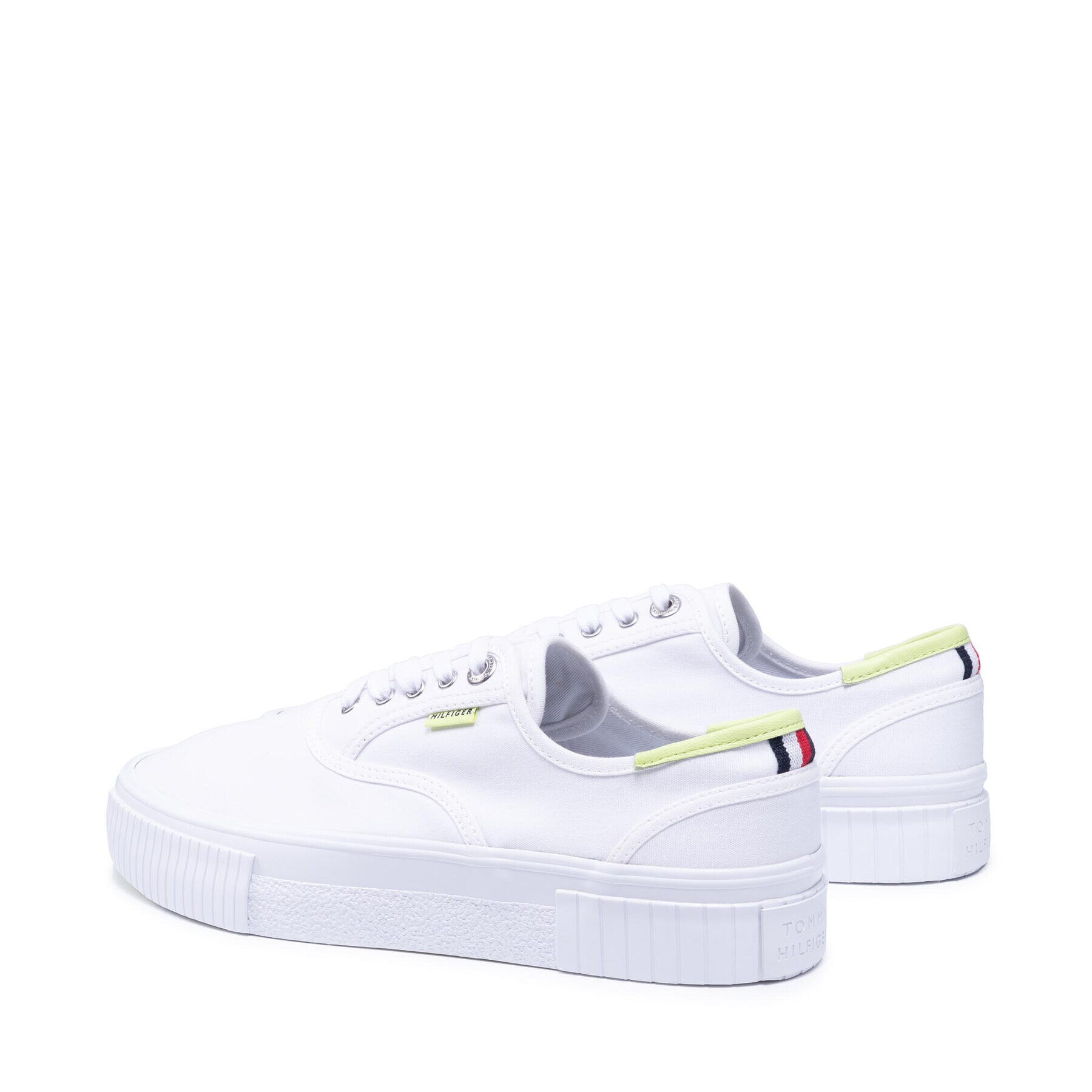 Tommy Hilfiger Tenisky Elevated Seasonal Neon Vulc FM0FM03617 Bílá - Pepit.cz