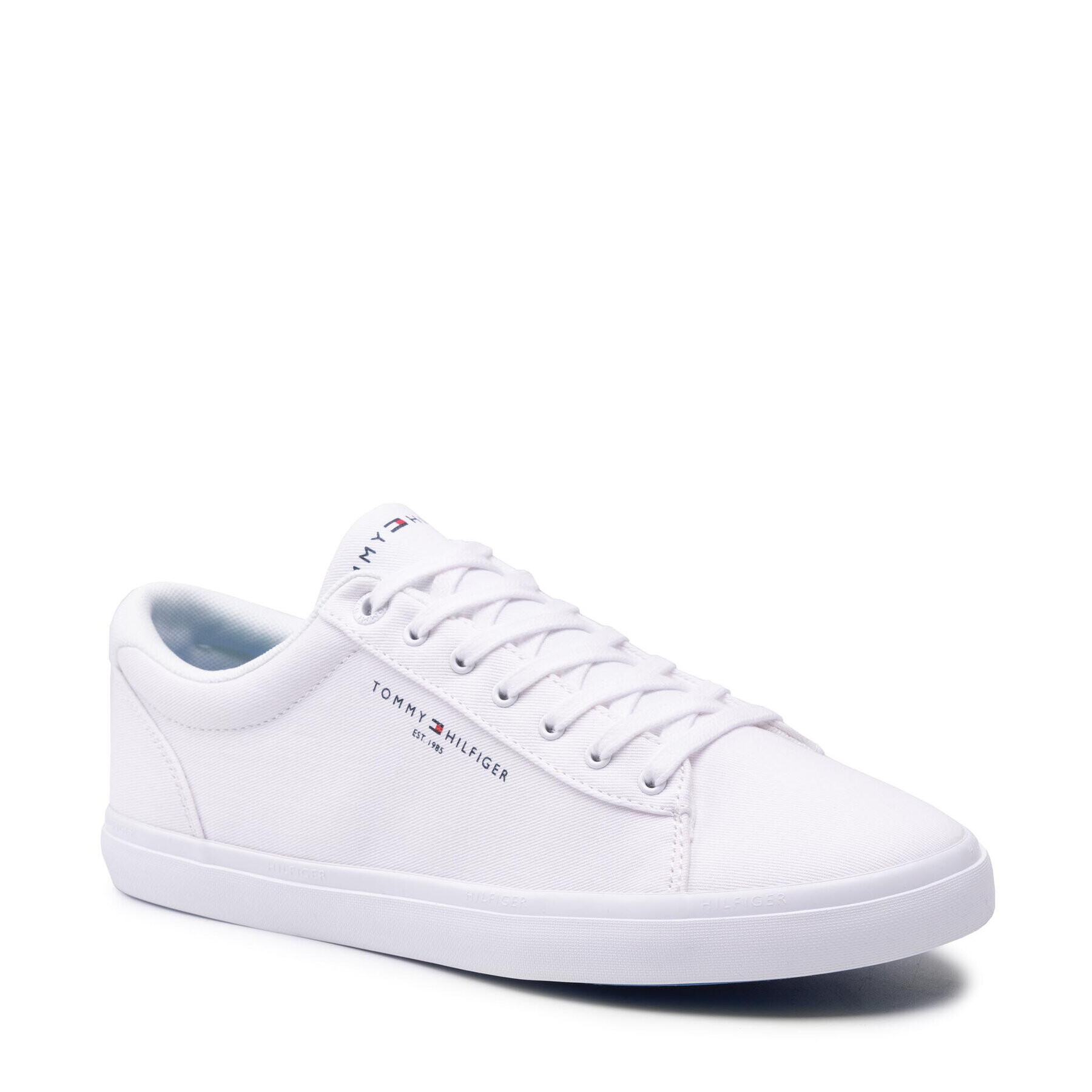 Tommy Hilfiger Tenisky Essential Core Textile Vulc FM0FM03611 Bílá - Pepit.cz